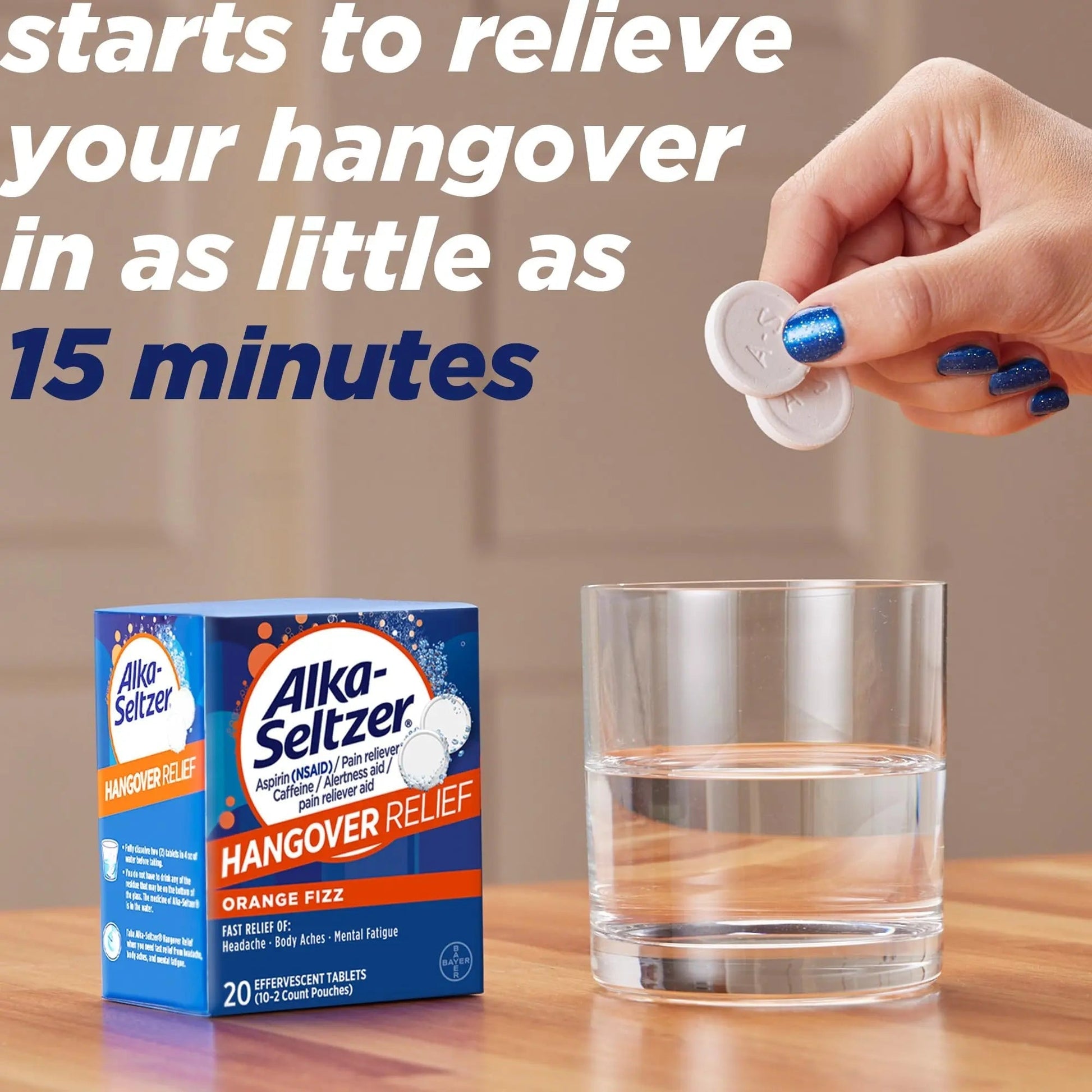Alka-Seltzer Hangover Relief Tablets, Fast Relief Starts In About 15 Minutes for Headaches, Body Aches & Mental Fatigue, Bachelorette & Bachelor Party Packs 60 Count (3 Boxes, 20 Tablets Each) Alka-Seltzer uk supplements