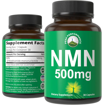 NMN Supplement Ultra High Strength Stabilized Nicotinamide Mononucleotide 500mg Per Capsule. 2 Capsules = 1,000mg of NMN. Boost NAD Levels. Healthy Aging NAD+ Supplements for Men and Women Peak Performance uk supplements