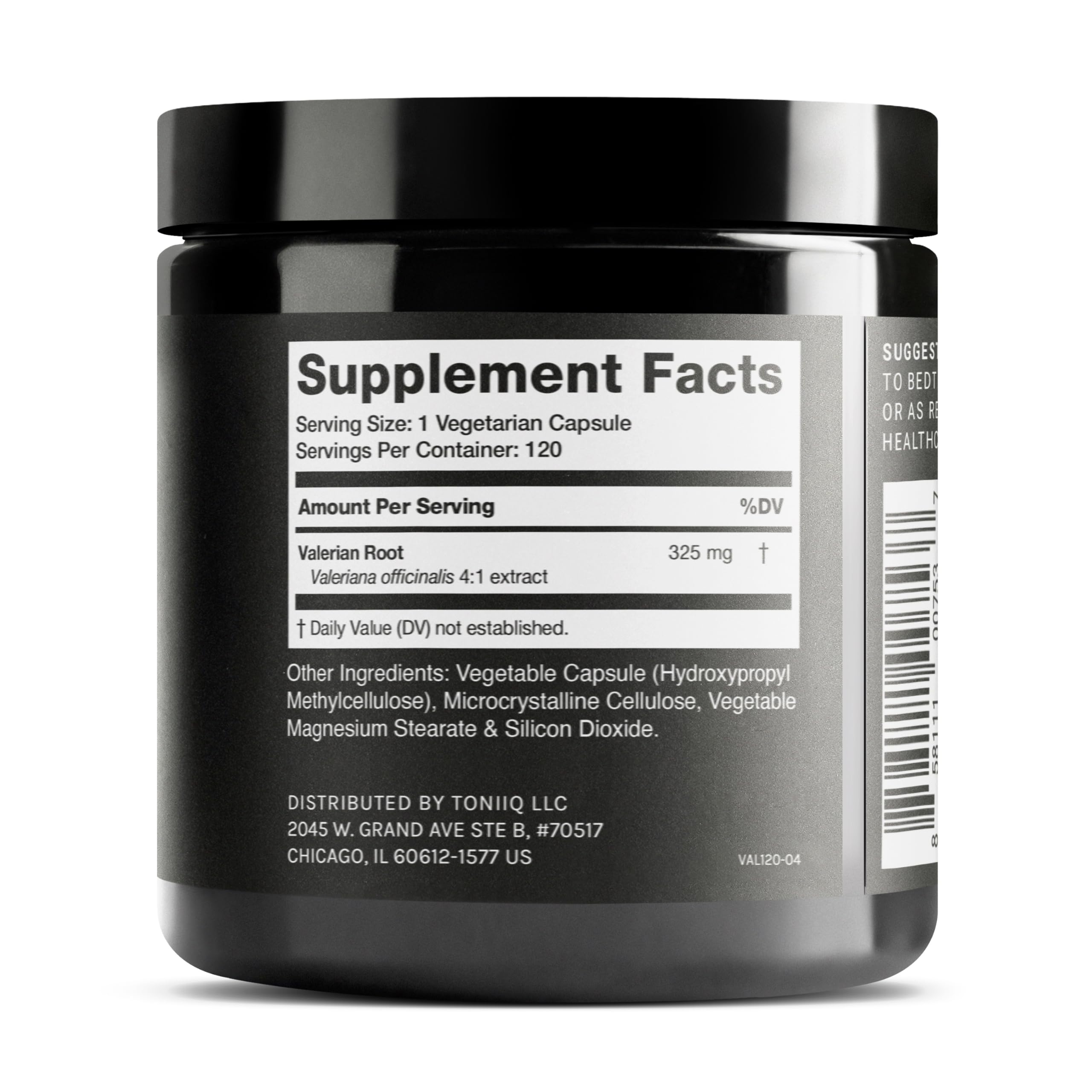 Toniiq Valerian Root Capsules - Ultra High Potency 4:1 Extract - Highly Concentrated - Third-Party Lab Tested - 120 Capsules Toniiq uk supplements