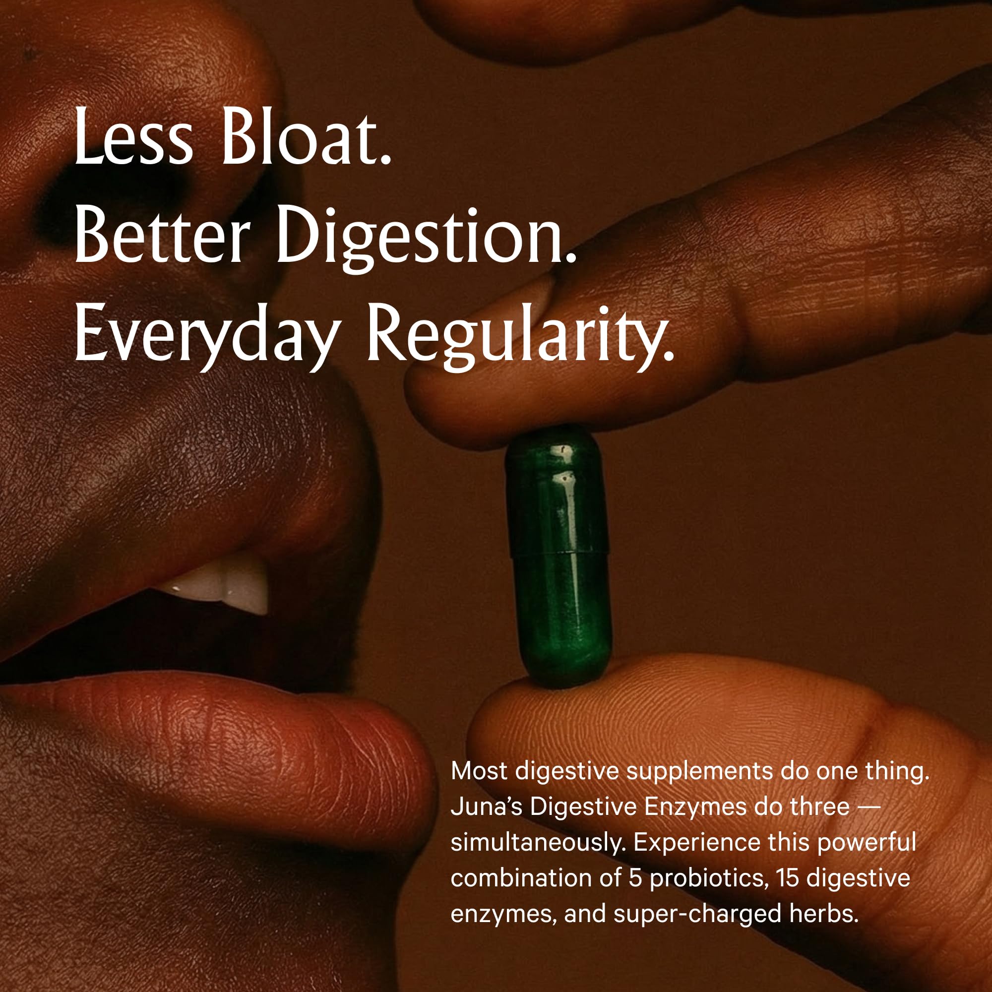 Juna Digestive Enzymes + Probiotic — 3-in-1 Daily Gut Support for Bloat Relief, Smooth Digestion & Microbiome Balance | 15 Enzymes, 5 Probiotics, 8 Botanicals | Vegan, 3rd-Party Tested | 60 Capsules Juna uk supplements
