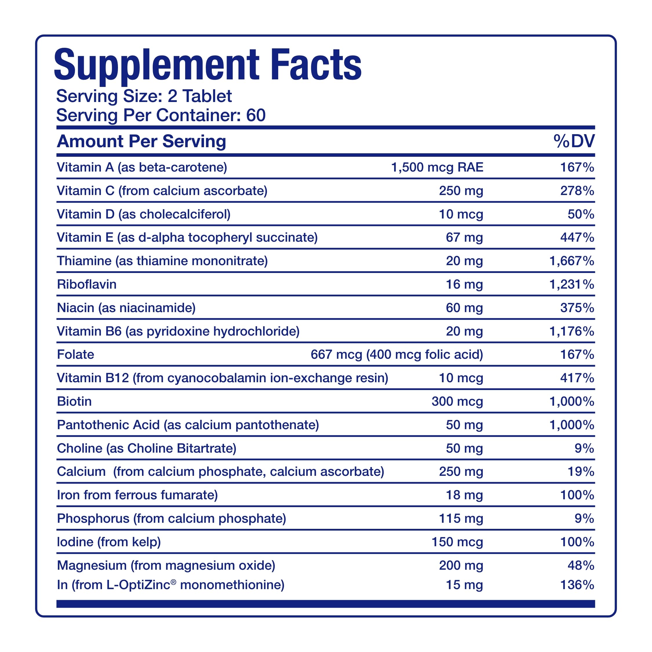 30-In-1 Adult Multivitamin with Iron - Antioxidant Rich Over 50 Multivitamin for Women and Men with Vitamins A C D E B Complex Zinc Magnesium Myo Inositol Citrus Bioflavonoids & More - 1 Month Supply Anabolic Laboratories uk supplements