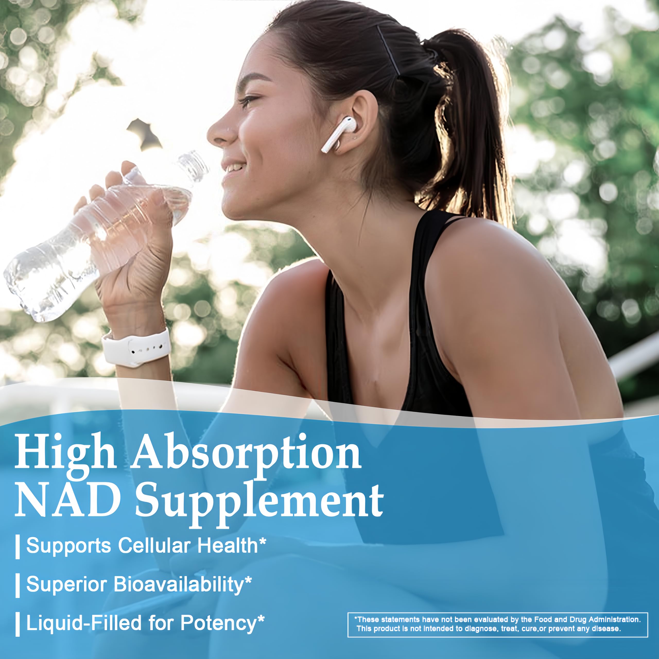 JINGYAT 11-in-1 NAD Supplement with Resveratrol, CoQ10, Quercetin, Collagen, Grape Seed for Cellular Energy, Mental Focus & Antioxidant Support - NAD Supplement for Women & Men, 120 Soft Capsules JINGYAT uk supplements