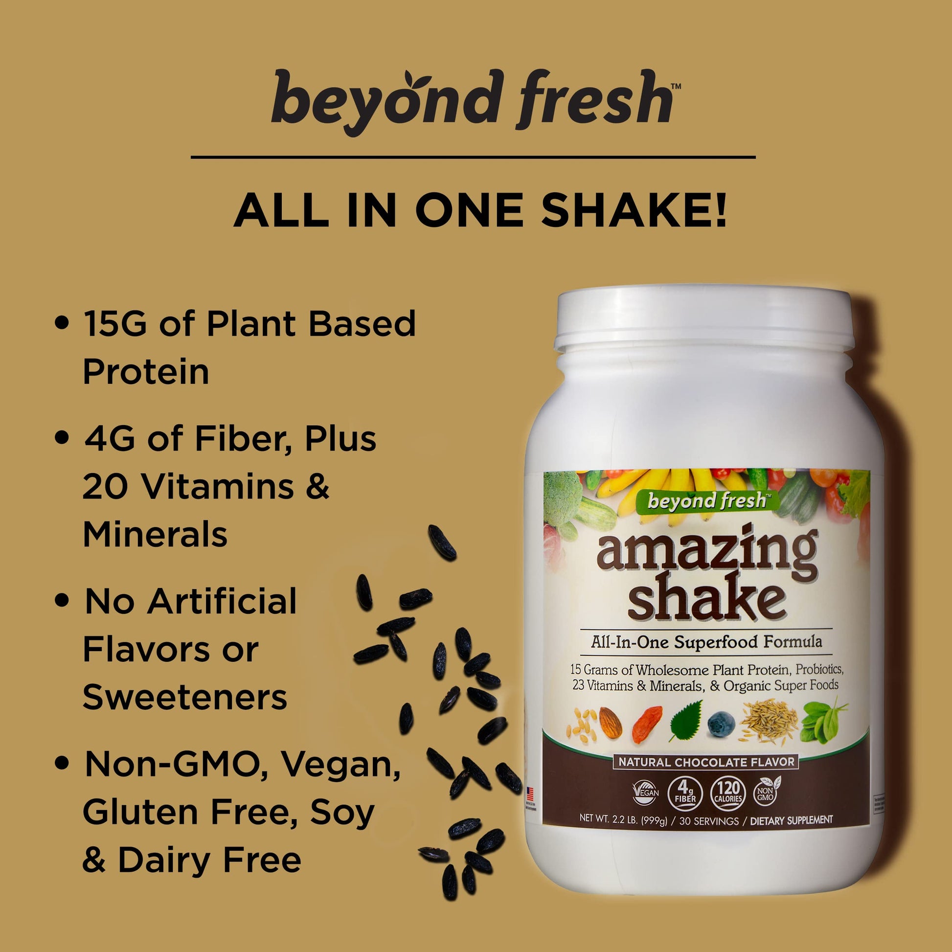 Beyond Fresh Amazing Shake, Superfood Formula, Plant Protein Based, Low Net Carbs Beyond Fresh uk supplements
