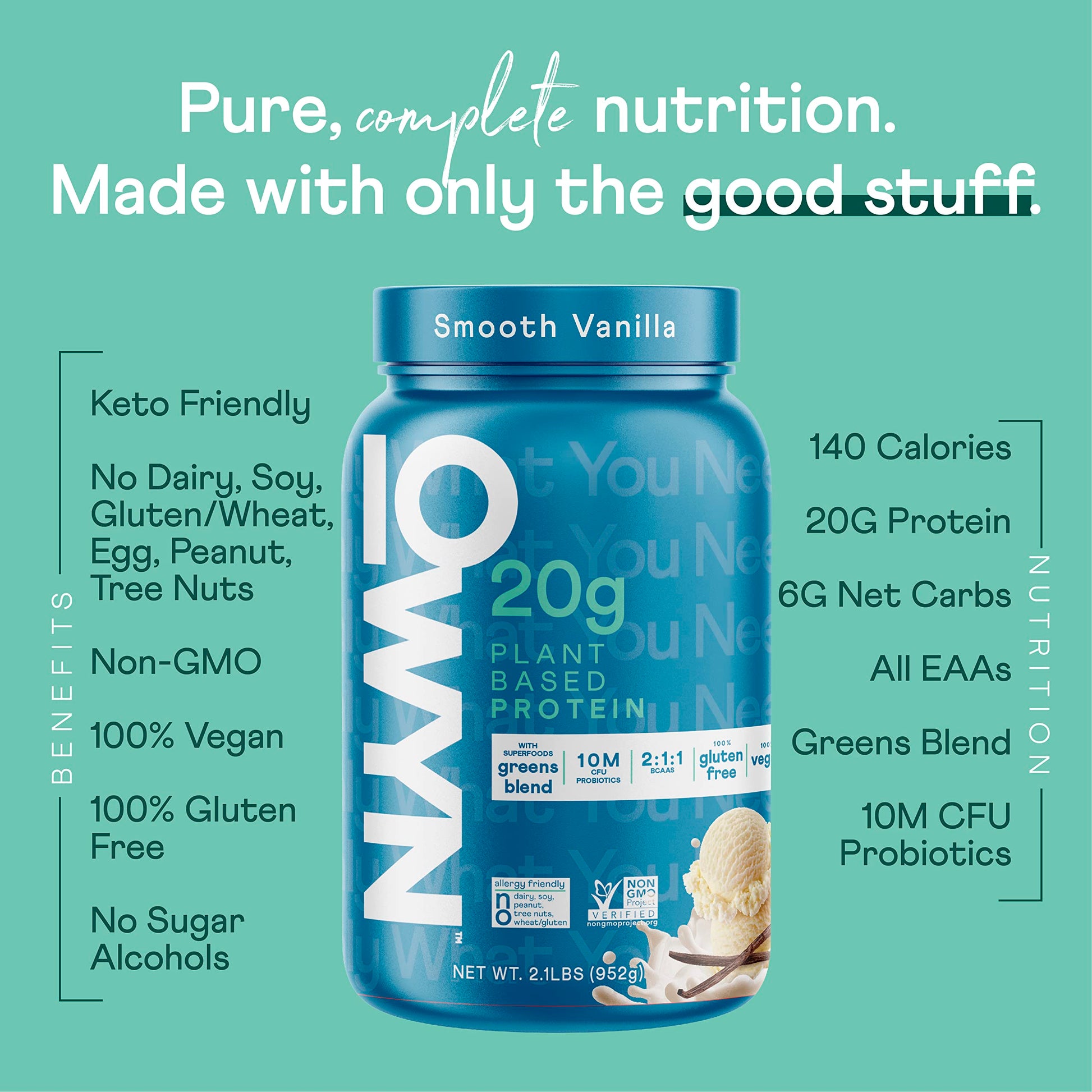 OWYN Only What You Need Plant Based Protein Powder with 20g Protein, Probiotics OWYN Only What You Need uk supplements