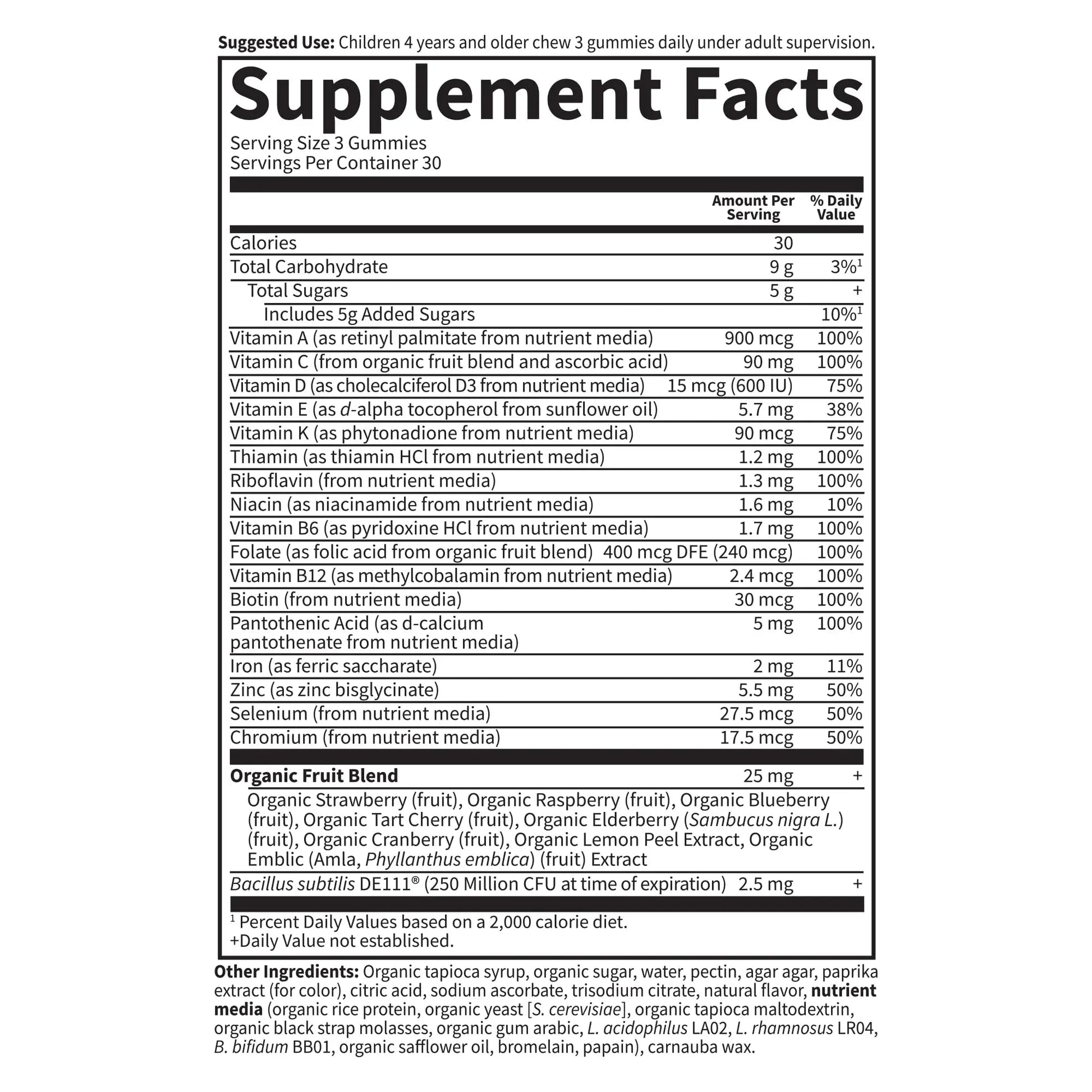 Kids Multivitamin Gummy with Iron + Probiotics for Immune Health & Digestion: Vitamins D, C, E, B, Zinc for Energy & Development, Vitamin Code Garden of Life uk supplements
