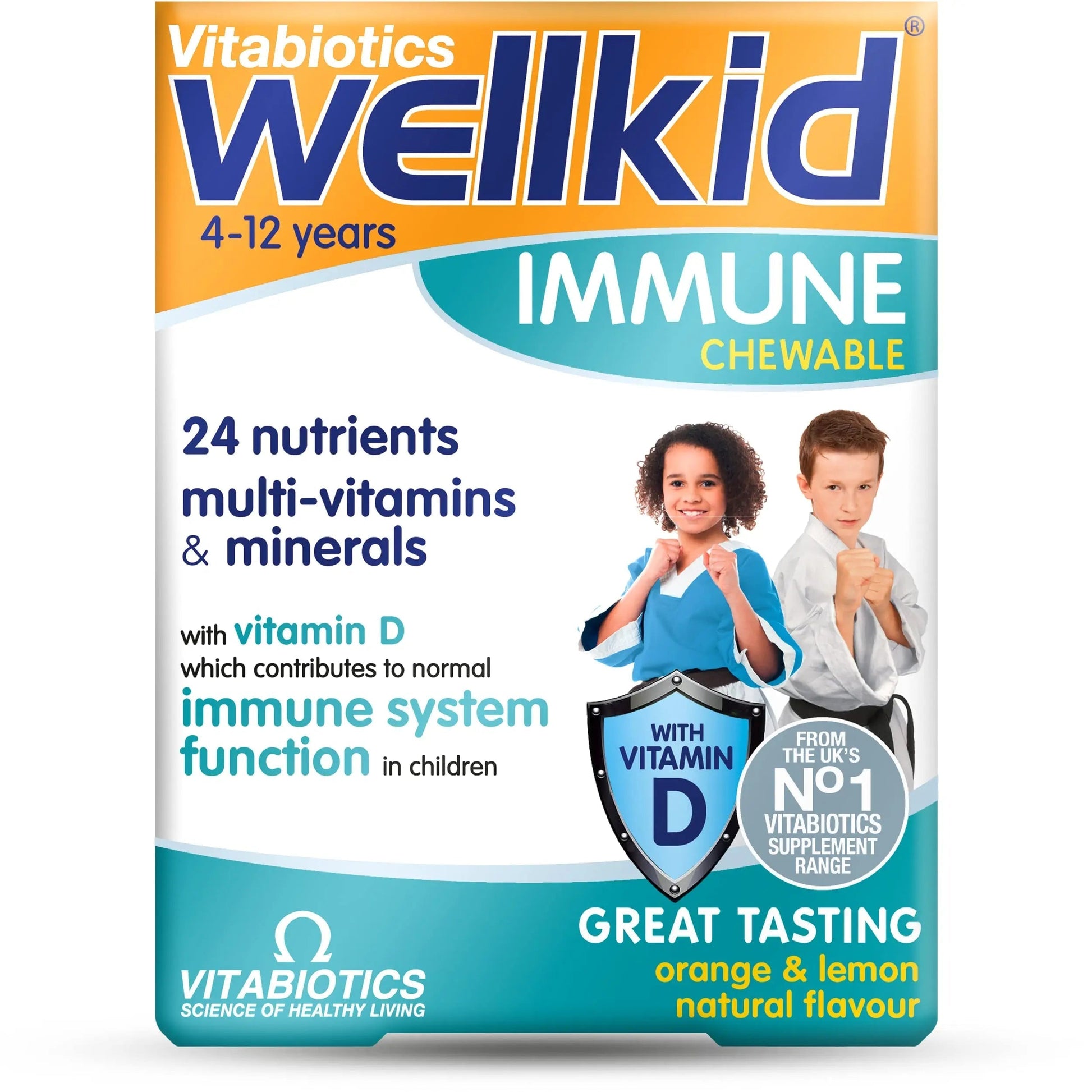 Vitabiotics Wellkid Immune Chewable 30 Tablets Wellkid uk supplements