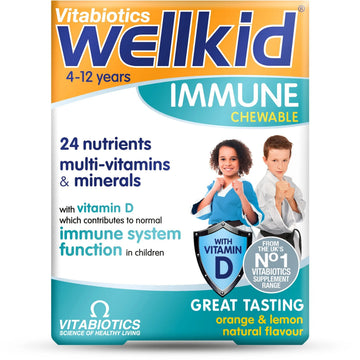 Vitabiotics Wellkid Immune Chewable 30 Tablets Wellkid uk supplements