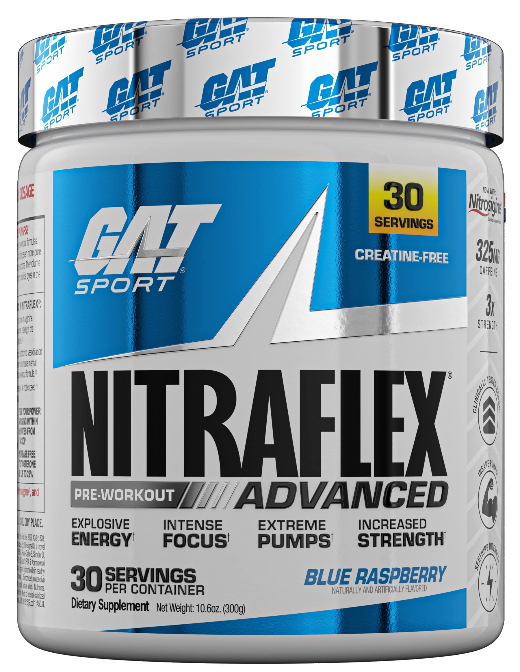 GAT SPORT Nitraflex Advanced Pre-Workout Powder, Increases Blood Flow GAT SPORT uk supplements