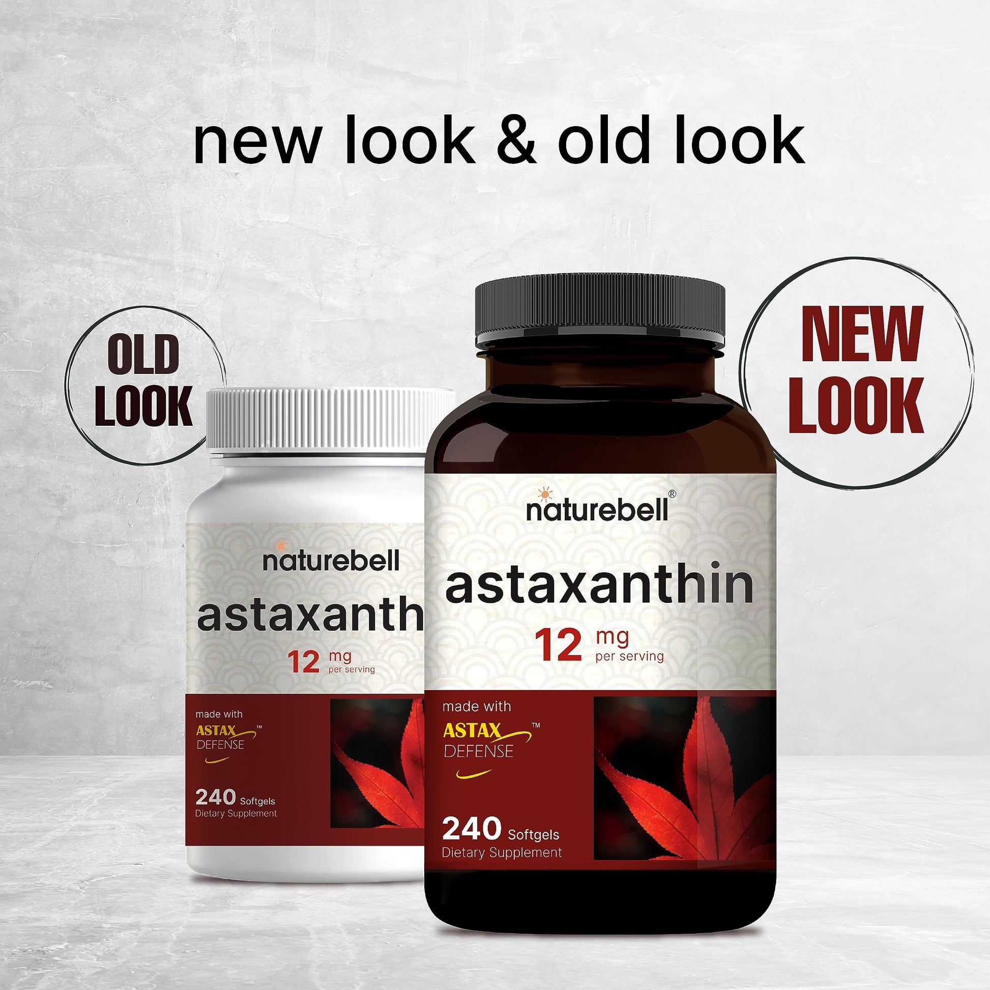 NatureBell Astaxanthin 12mg, 240 Softgels, Made with Astax, Max Strength NatureBell uk supplements