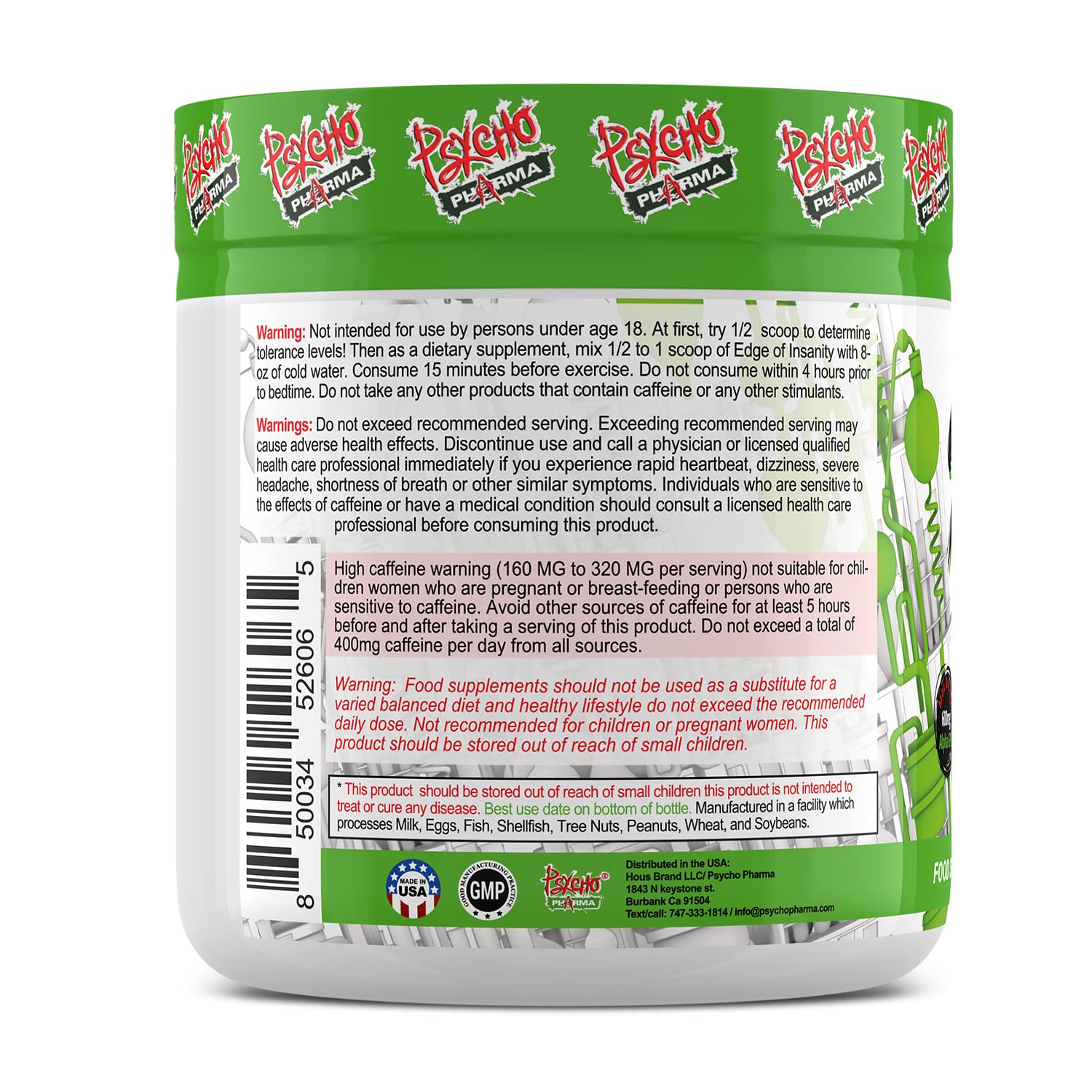 Psycho Pharma. Infinite Brain Nootropic Game Changer. Compete Win (Plato's Lemon Punch, 30 Serving) Psycho Pharma uk supplements