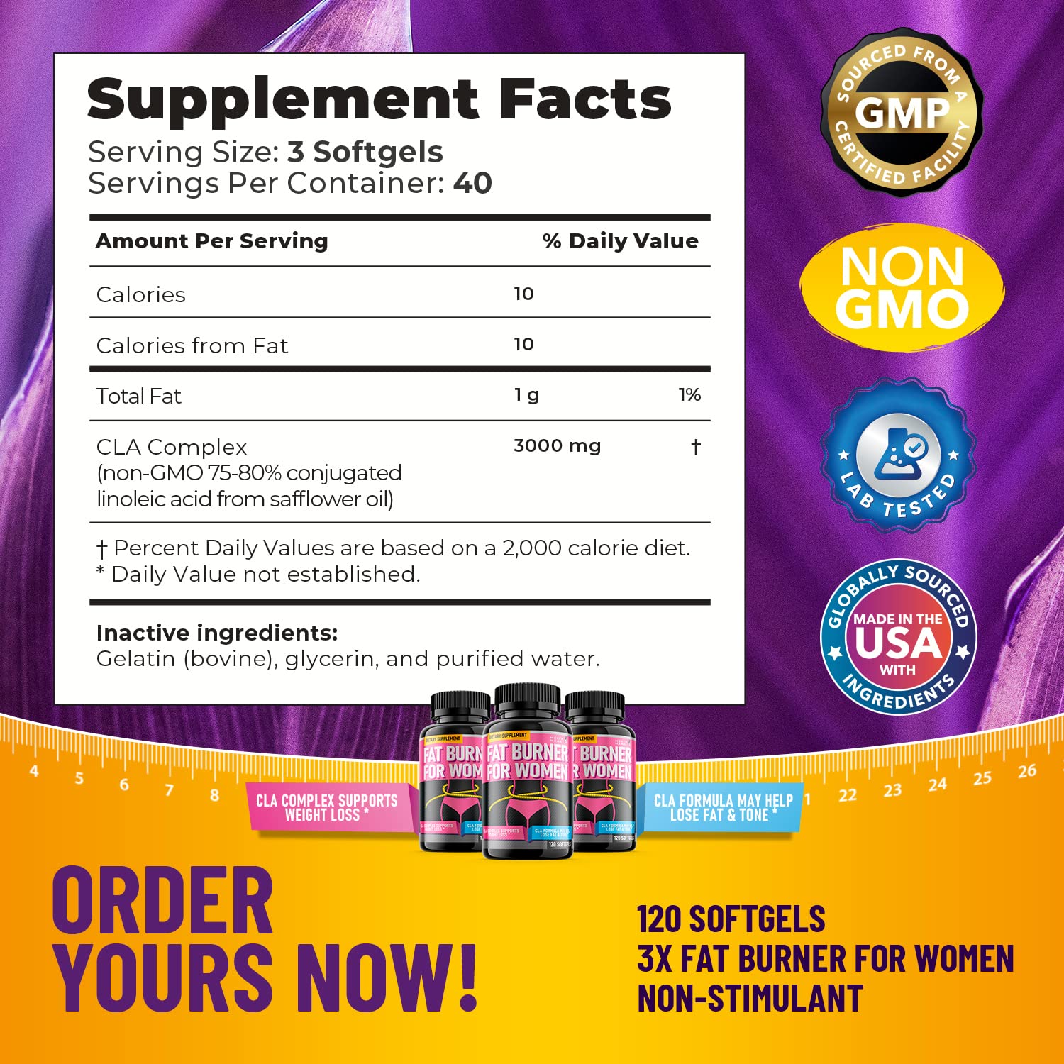 Helix Heal Belly Fat Burner for Women - Lose Stomach Fat w/Softgel Diet Pills Helix Heal uk supplements