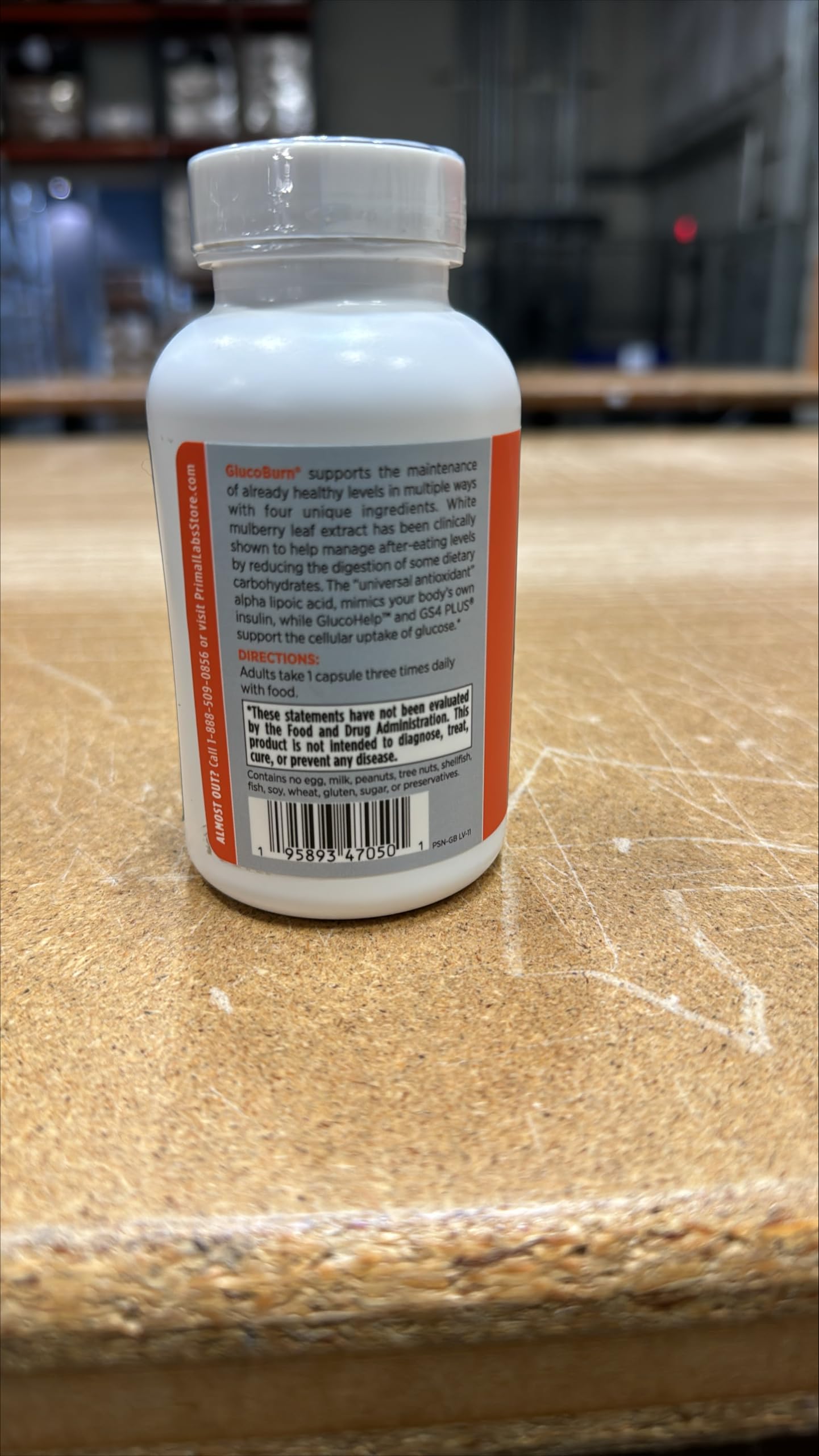 Primal Labs GlucoBurn Support Supplement with White Mulberry Leaf Extract and Alpha Lipoic Acid, 90 Veg capsules Primal Labs uk supplements