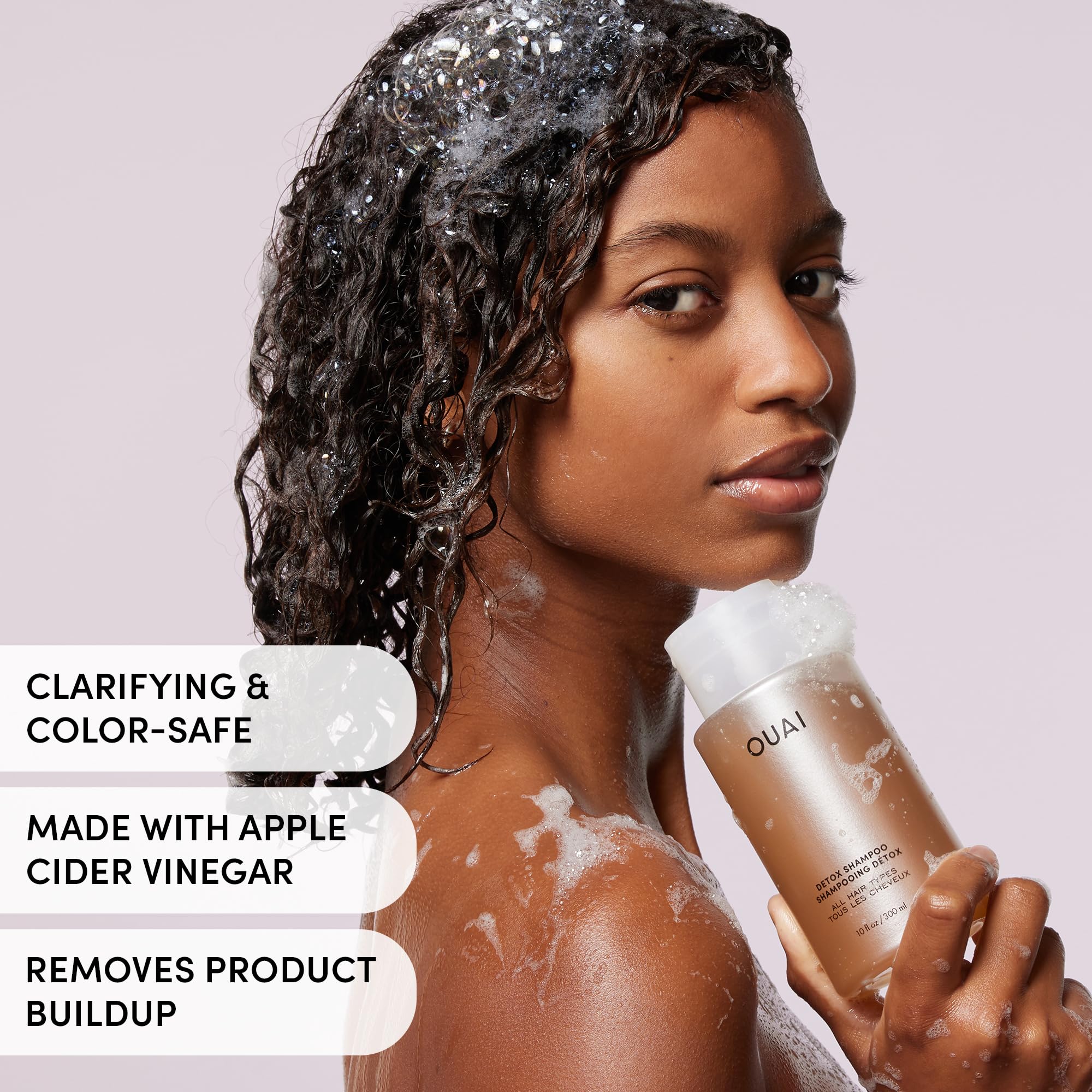 OUAI Hair Care Set - Clarifying Shampoo & Exfoliating Scalp Scrub - Deep Cleansing & Balancing - Hair Care Kit with Detox Shampoo & Travel Size Sugar Scrub for Scalp (2 Count) OUAI uk supplements
