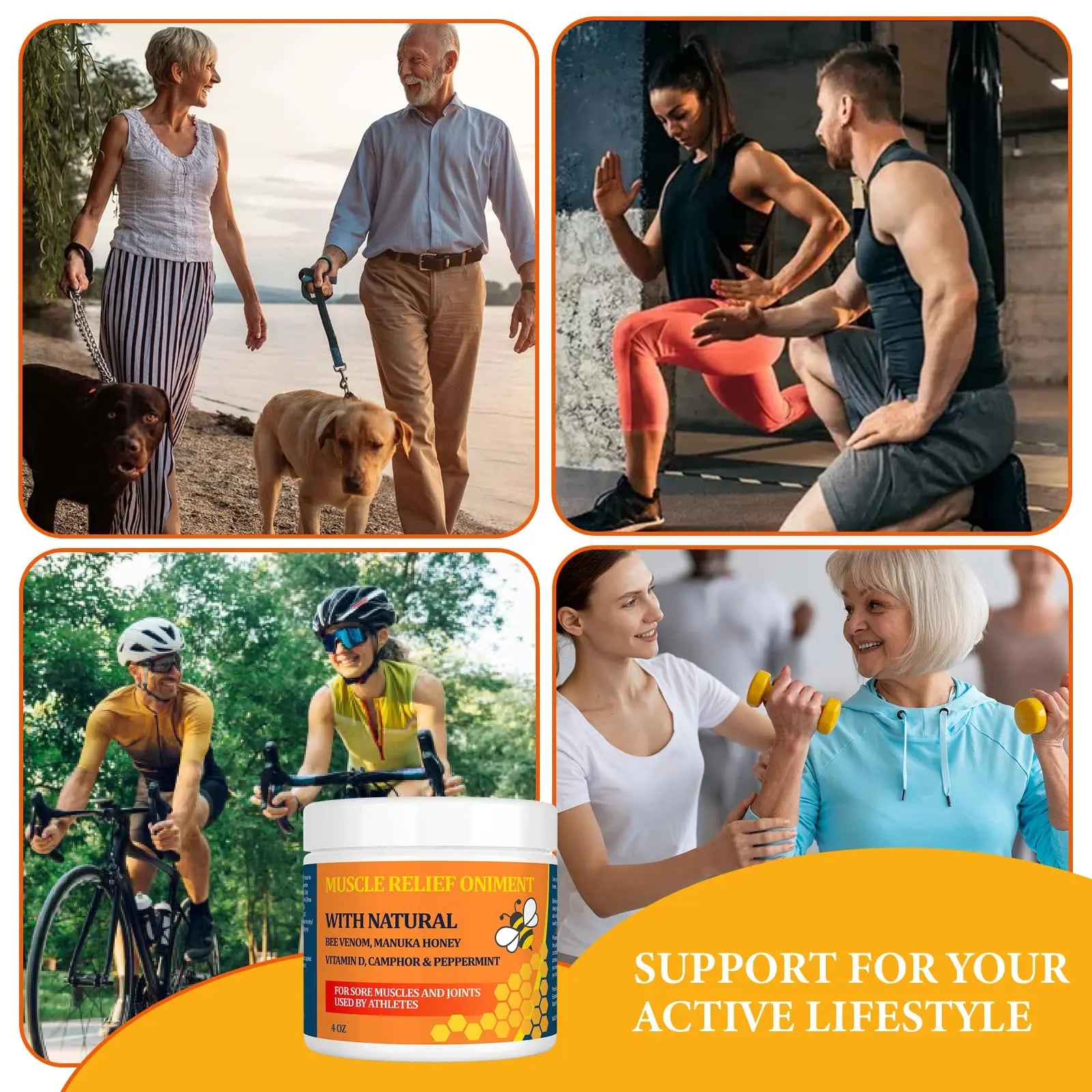 Beeswax and Honey Fast Acting Joint Muscle Bone Cream, Immediate Help for Back, Neck, Hand, Feet, Knee, Shoulder, Topical, Nerve, Plantar, Ankle, Foot Discomfort, Natural Added YOKOBBYES uk supplements
