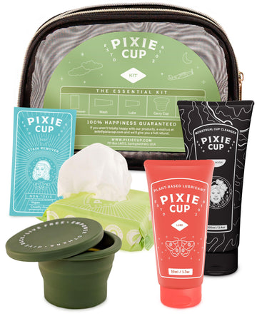 Pixie Cup Menstrual Cup Cleaner Kit - Sterilizer Wash, Public Restroom Carry Cup, 20 Wipes Pixie Cup uk supplements