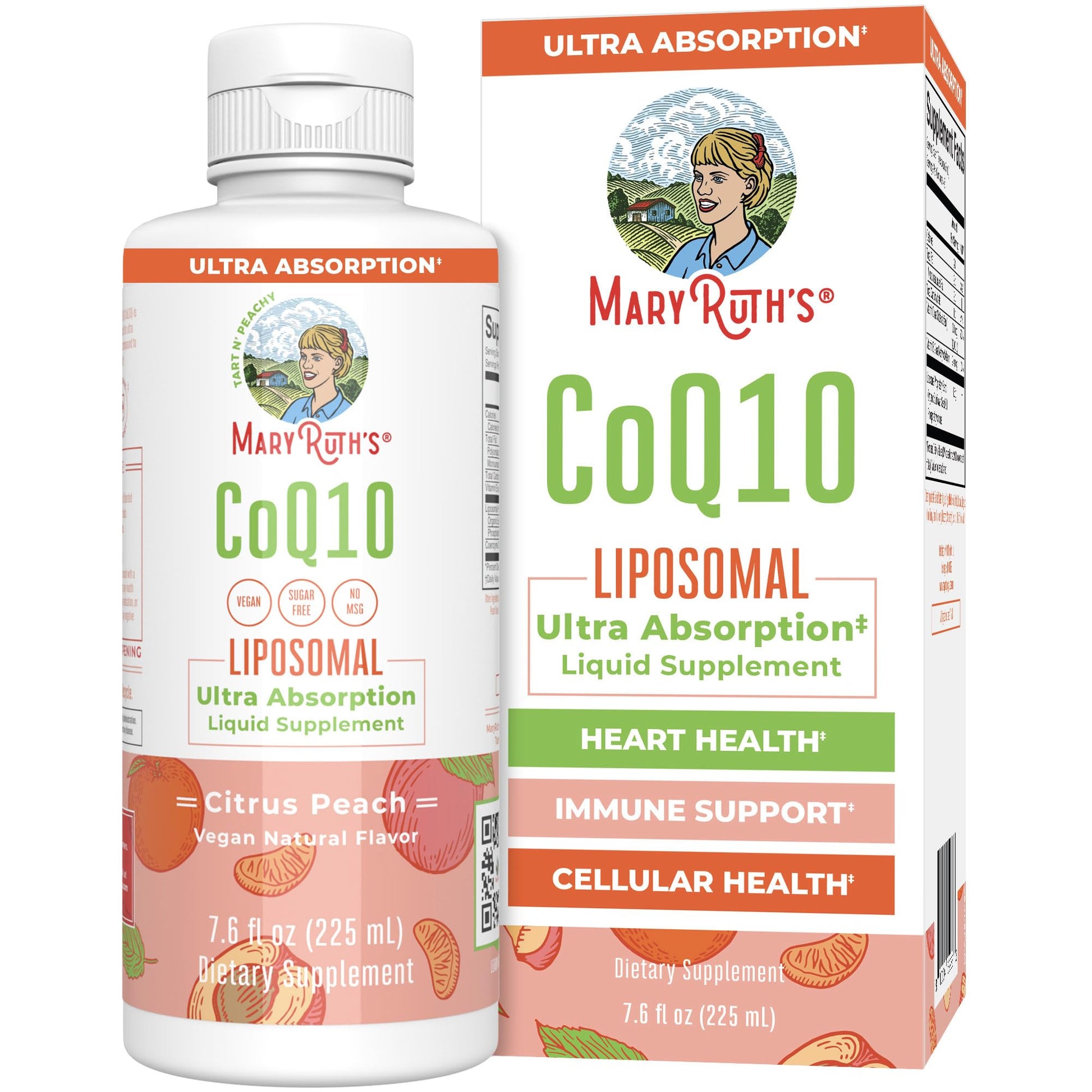 MaryRuth Organics Liquid Vitamin | Coenzyme Q10 Heart Health for Mitochondrial Support and Immune System | Vegan Non-GMO | 7.6 Fl Oz | 45 Servings MARYRUTH'S uk supplements