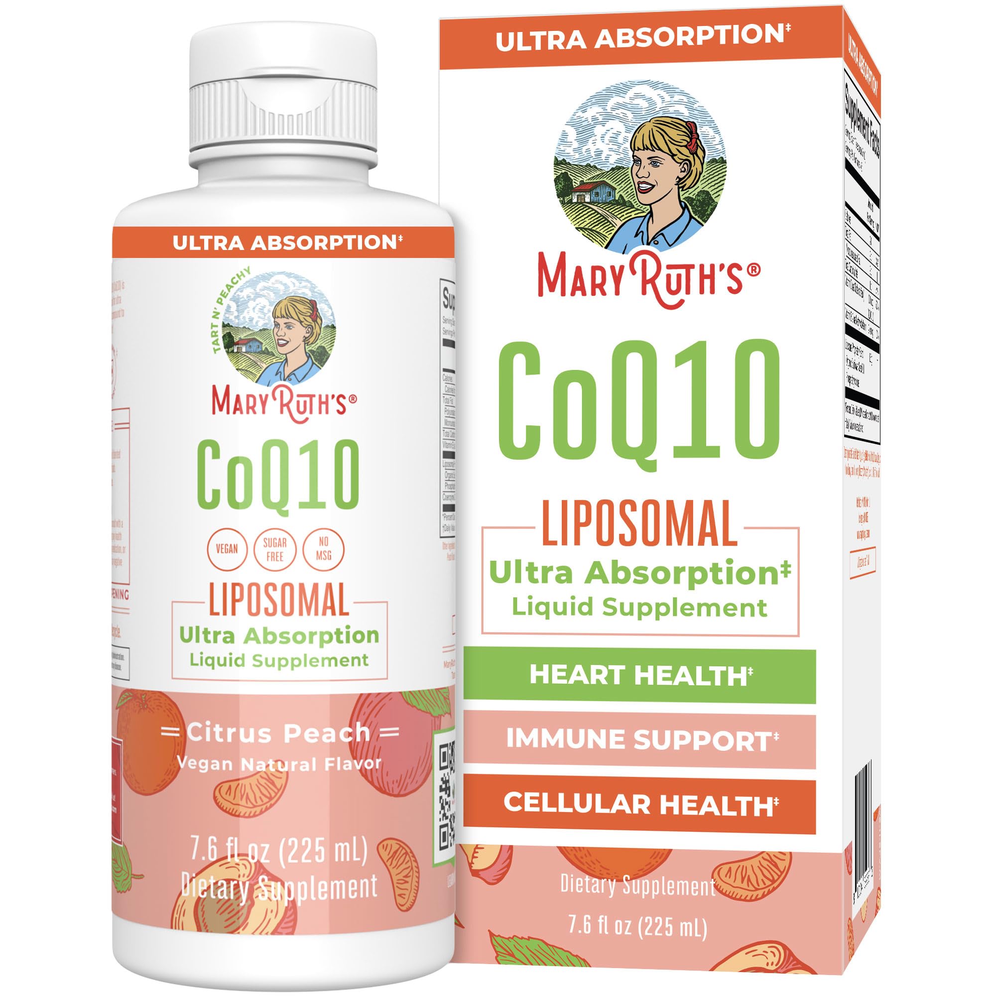 MaryRuth Organics Liquid Vitamin | Coenzyme Q10 Heart Health for Mitochondrial Support and Immune System | Vegan Non-GMO | 7.6 Fl Oz | 45 Servings MARYRUTH'S uk supplements