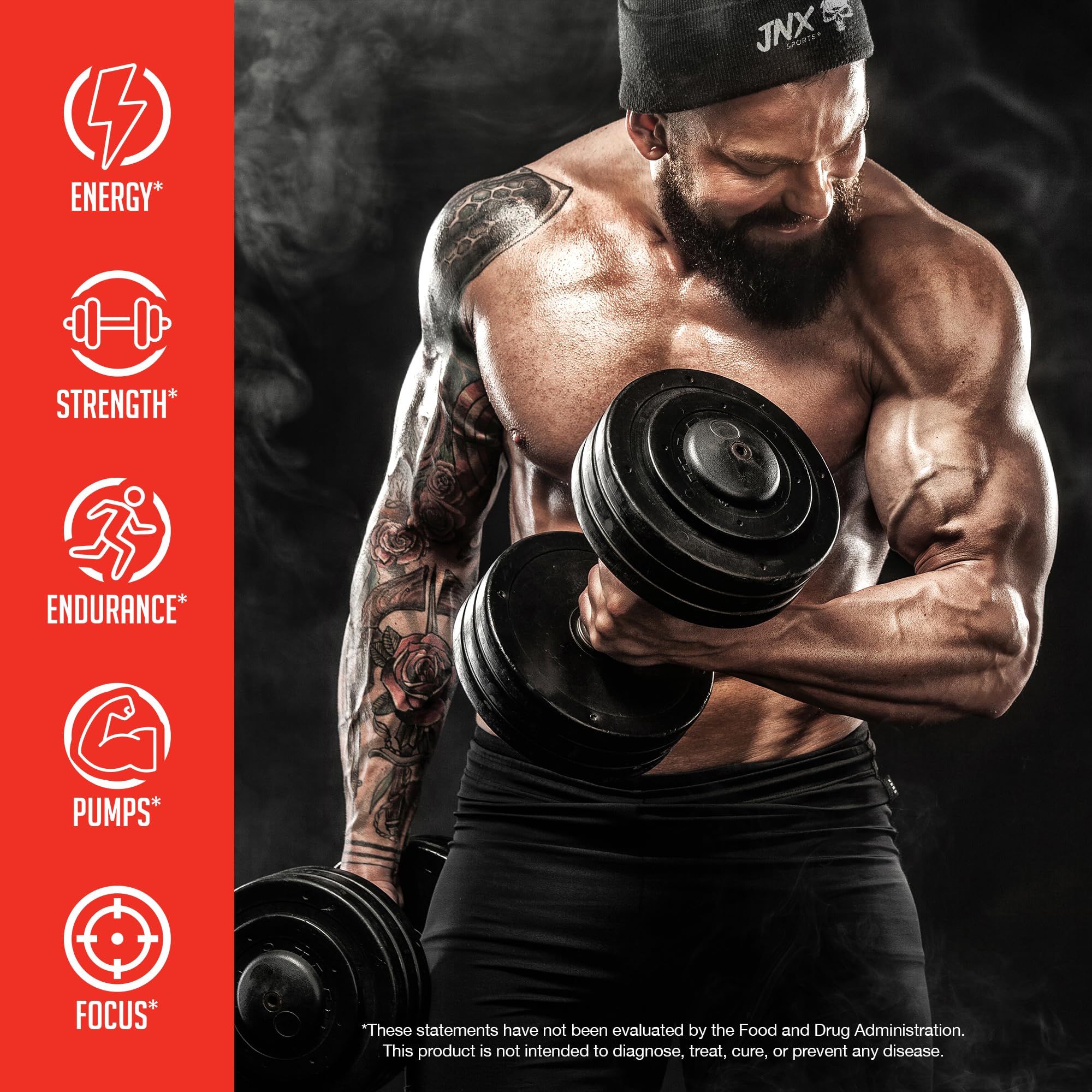 JNX SPORTS The Curse! Pre Workout Powder - Tropical Storm 50 Servings | Preworkout JNX SPORTS uk supplements