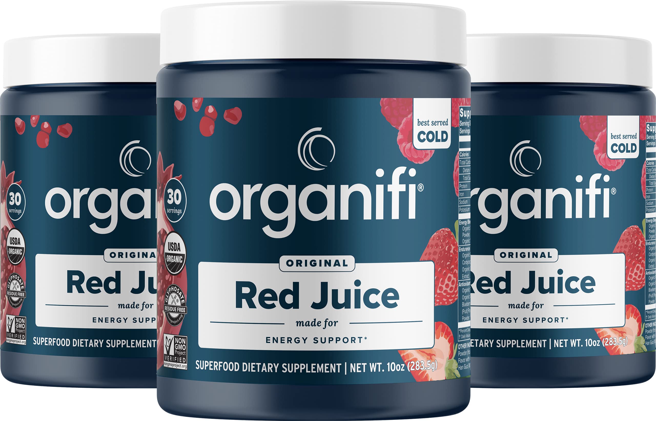 Organifi Red Juice - Vegan Energy Powder - Berry-Flavored Adaptogen Drink Organifi uk supplements