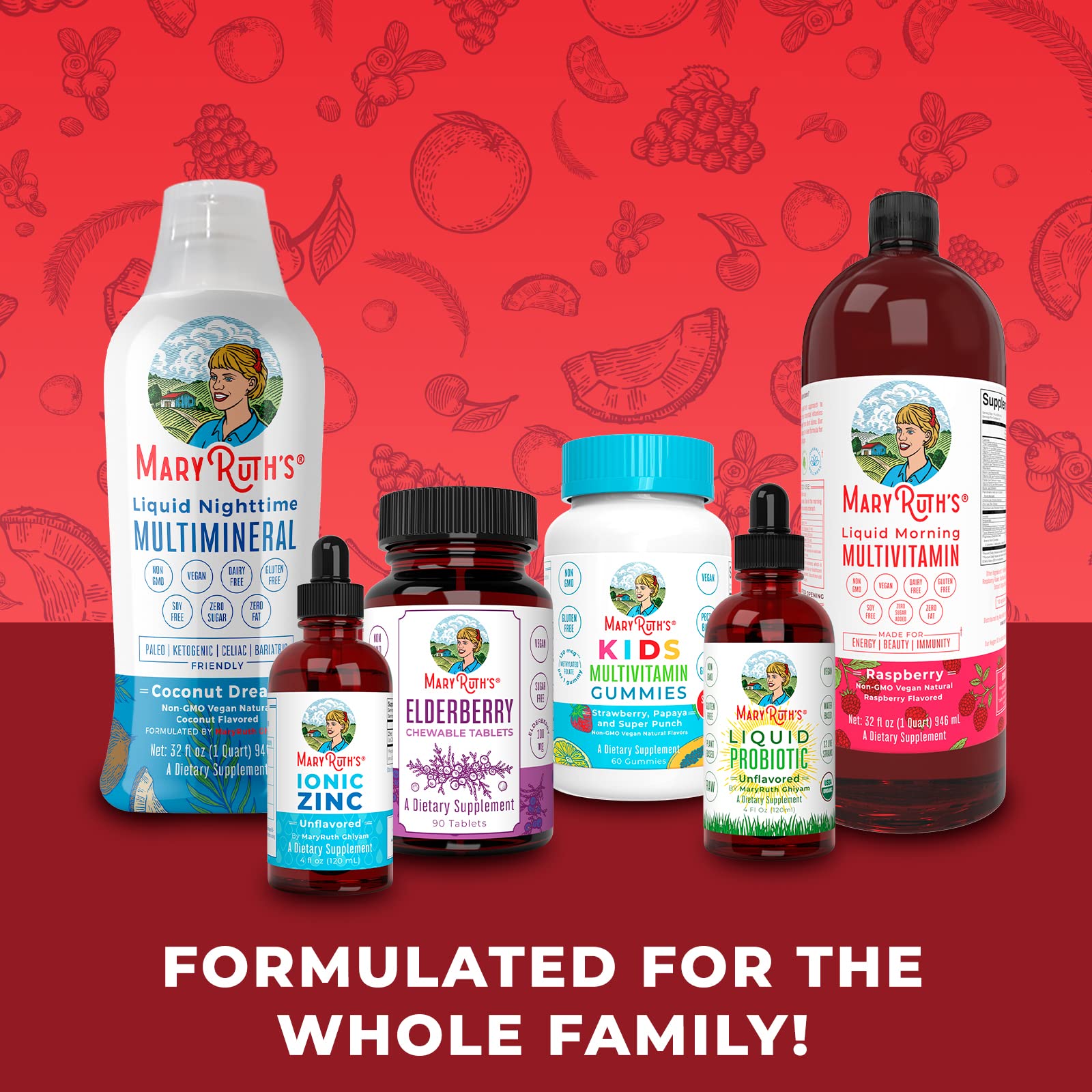 MaryRuth's Apple Cider Vinegar Gummies | ACV Gummies for Immune Support | Vegan MaryRuth Organics uk supplements