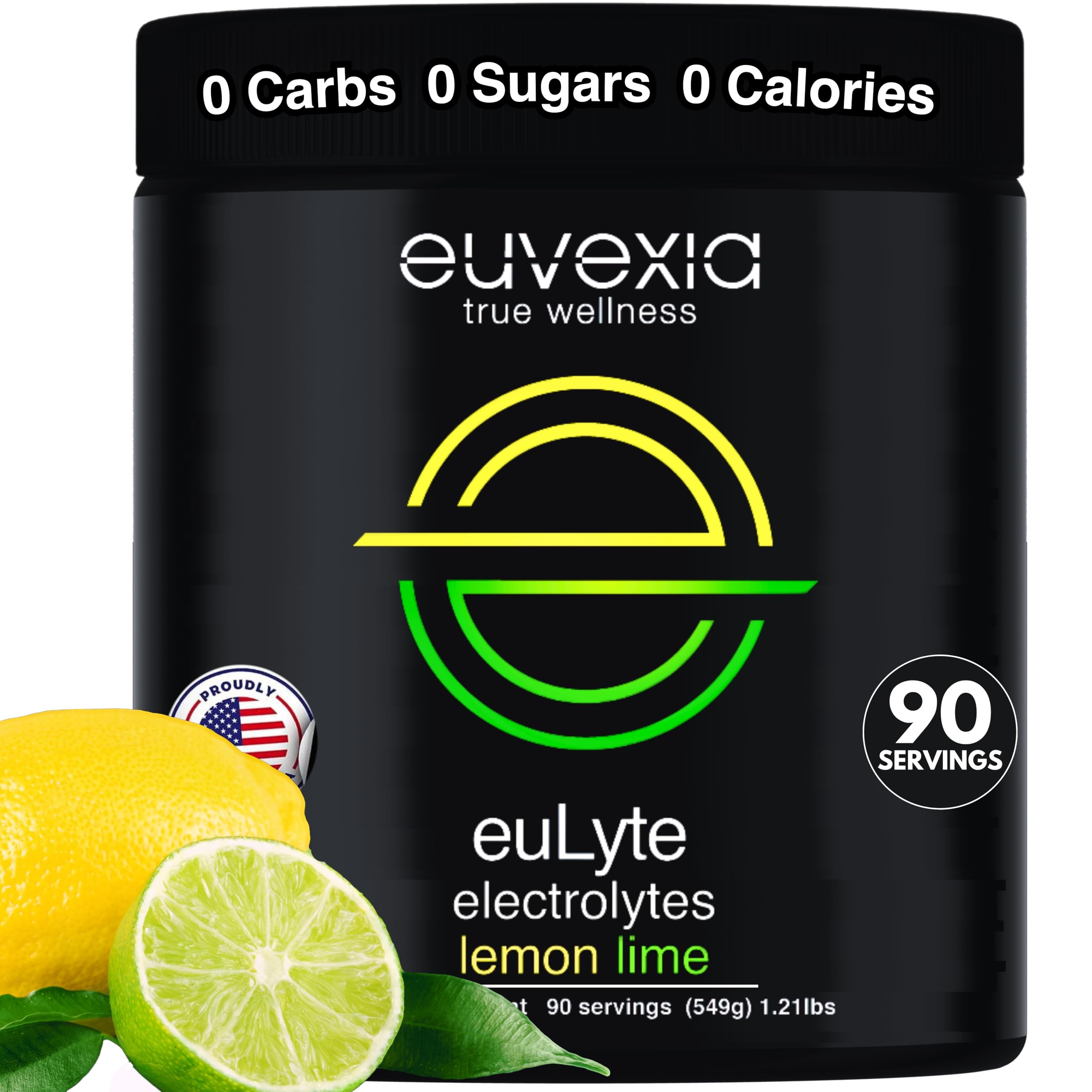 Dr Ekberg euLyte Instant Hydration Electrolytes Powder Zero Sugar Carb Calorie Lemon Lime Drink Mix • 80+ Minerals Magnesium Potassium Calcium Trace Minerals Euvexia uk supplements