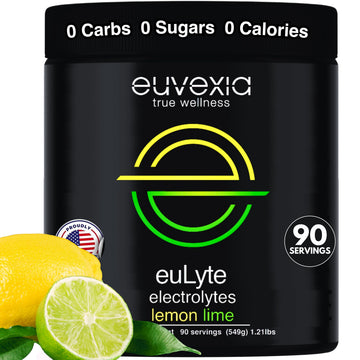 Dr Ekberg euLyte Instant Hydration Electrolytes Powder Zero Sugar Carb Calorie Lemon Lime Drink Mix • 80+ Minerals Magnesium Potassium Calcium Trace Minerals Euvexia uk supplements
