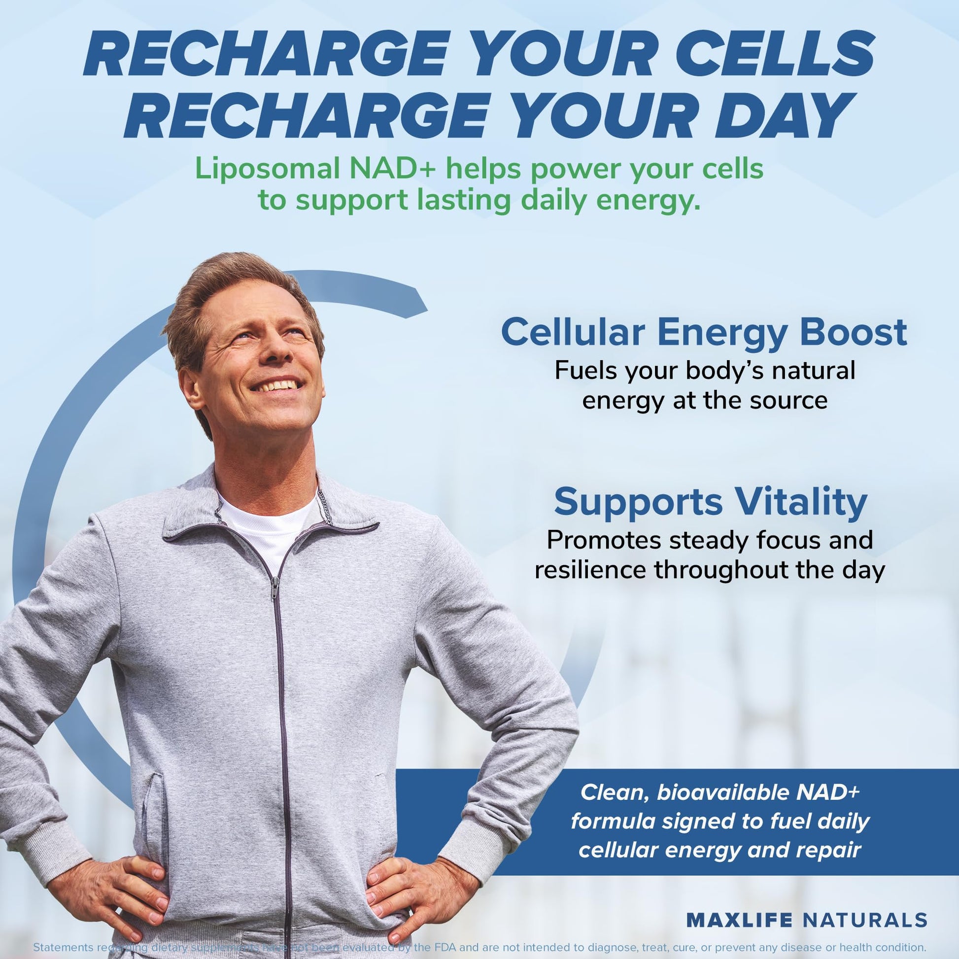 Liposomal NAD+ Trans-Resveratrol Supplement 1500mg - 120 Capsules - Liposomal NAD Supplements for Women and Men, High Purity-NAD Cell Regenerator, Cognitive & Anti Aging Supplement for Women & Men MAXLIFE NATURALS uk supplements