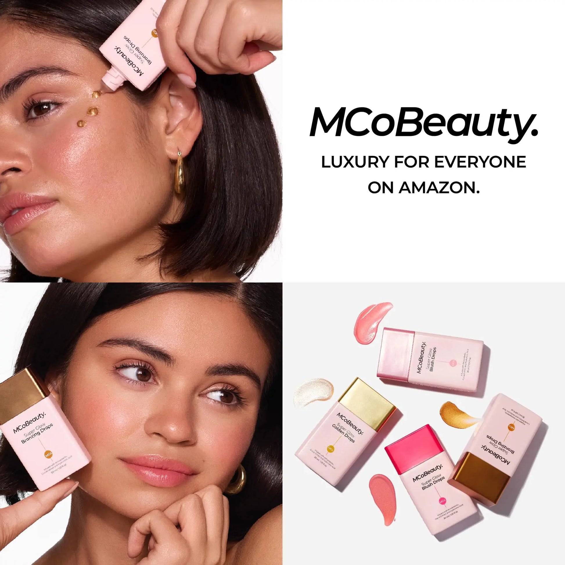 MCoBeauty - Super Glow Bronzing Drops - Effortless Face Tan with Shimmer Formula - Face Care, Bronze Drops - Contains Hyaluronic Acid, White Tea Extract, Cocoa Extract and More MCoBeauty uk supplements