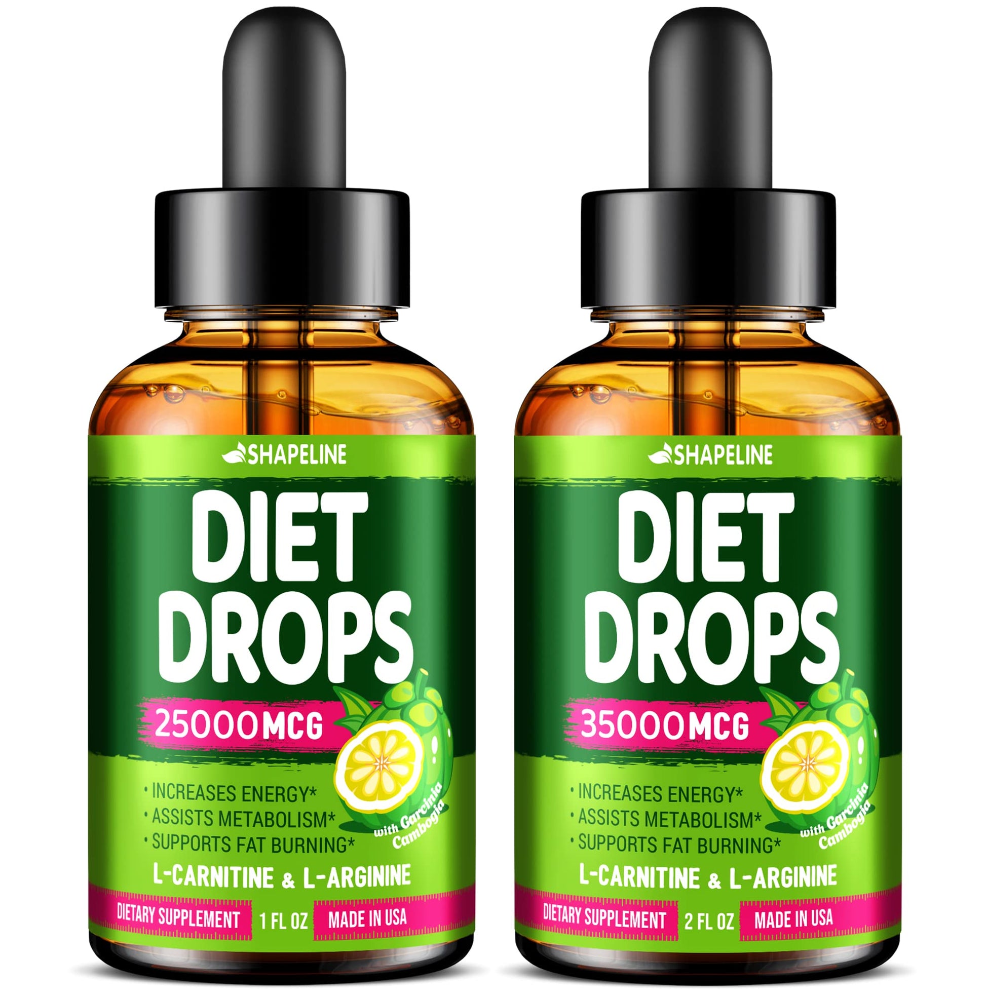 SHAPELINE Weight Loss Drops - Diet Drops 1 Fl Oz & 2 Fl Oz - Made in The USA - Appetite SHAPELINE uk supplements