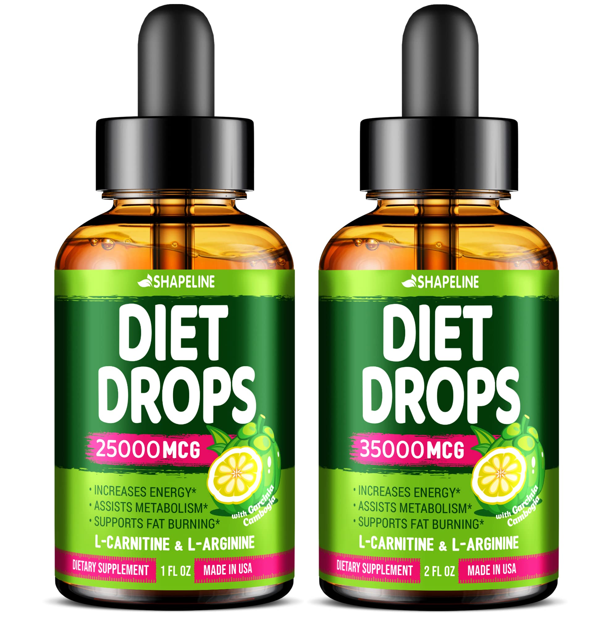 SHAPELINE Weight Loss Drops - Diet Drops 1 Fl Oz & 2 Fl Oz - Made in The USA - Appetite SHAPELINE uk supplements