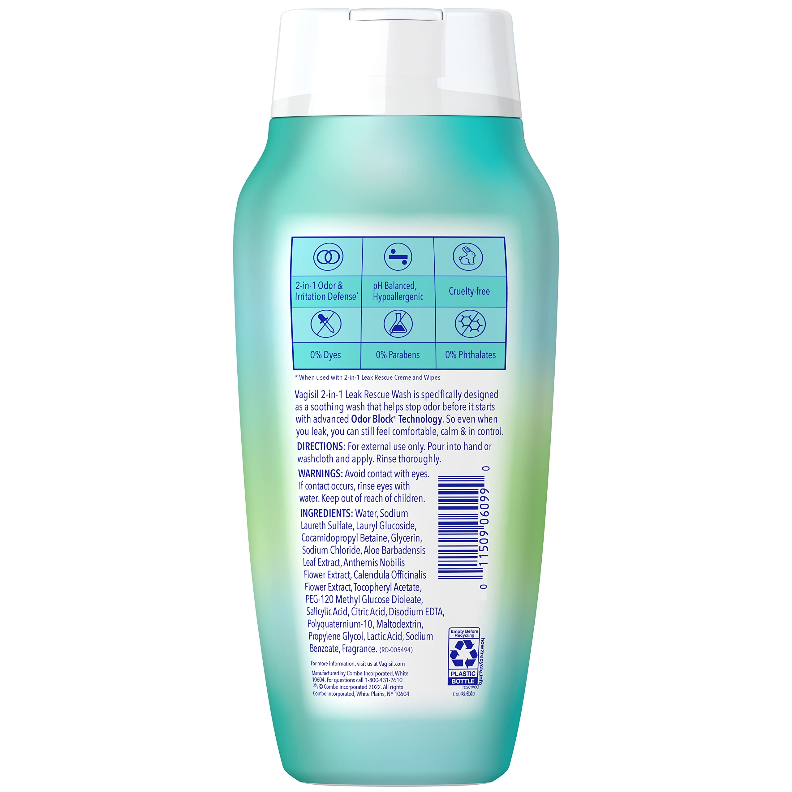Vagisil 2-in-1 Leak Rescue Daily Intimate Feminine Wash for Women, Gynecologist Tested & Hypoallergenic Vagisil uk supplements