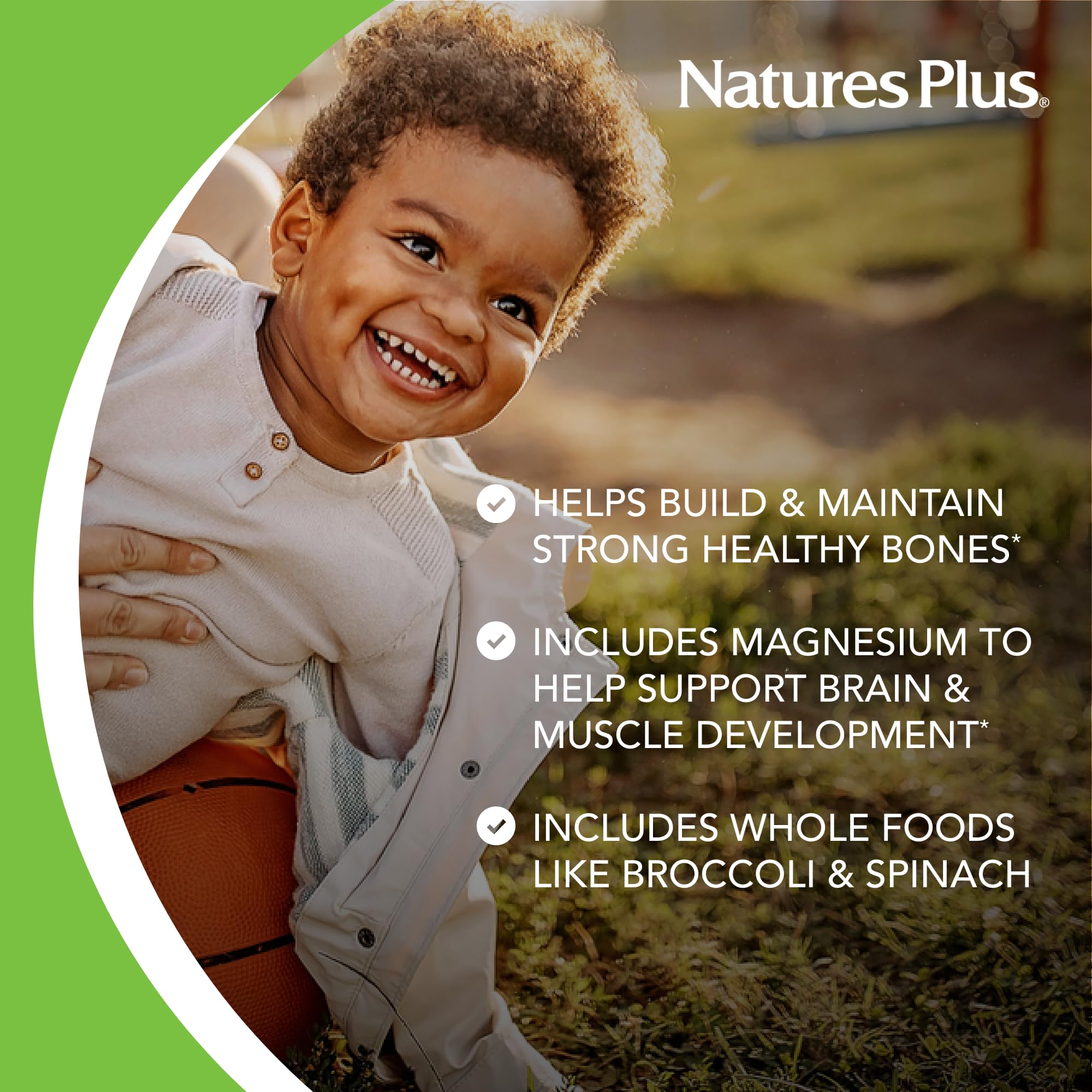 NaturesPlus Animal Parade Sugar-Free Children's Calcium, Vanilla Sundae Flavor - 90 Chewable Animal Shaped Tablets, Pack of 2 - Magnesium for Bone Health - Gluten Free - 90 Servings NaturesPlus uk supplements