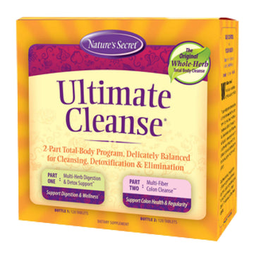 Nature's Secret Ultimate Cleanse 2-Part Total Body Detoxification & Elimination Supports Nature's Secret uk supplements
