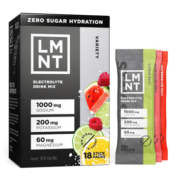 LMNT Zero Sugar Electrolytes - Variety Pack Bundle | Drink Mix | 18-Count Drink LMNT uk supplements