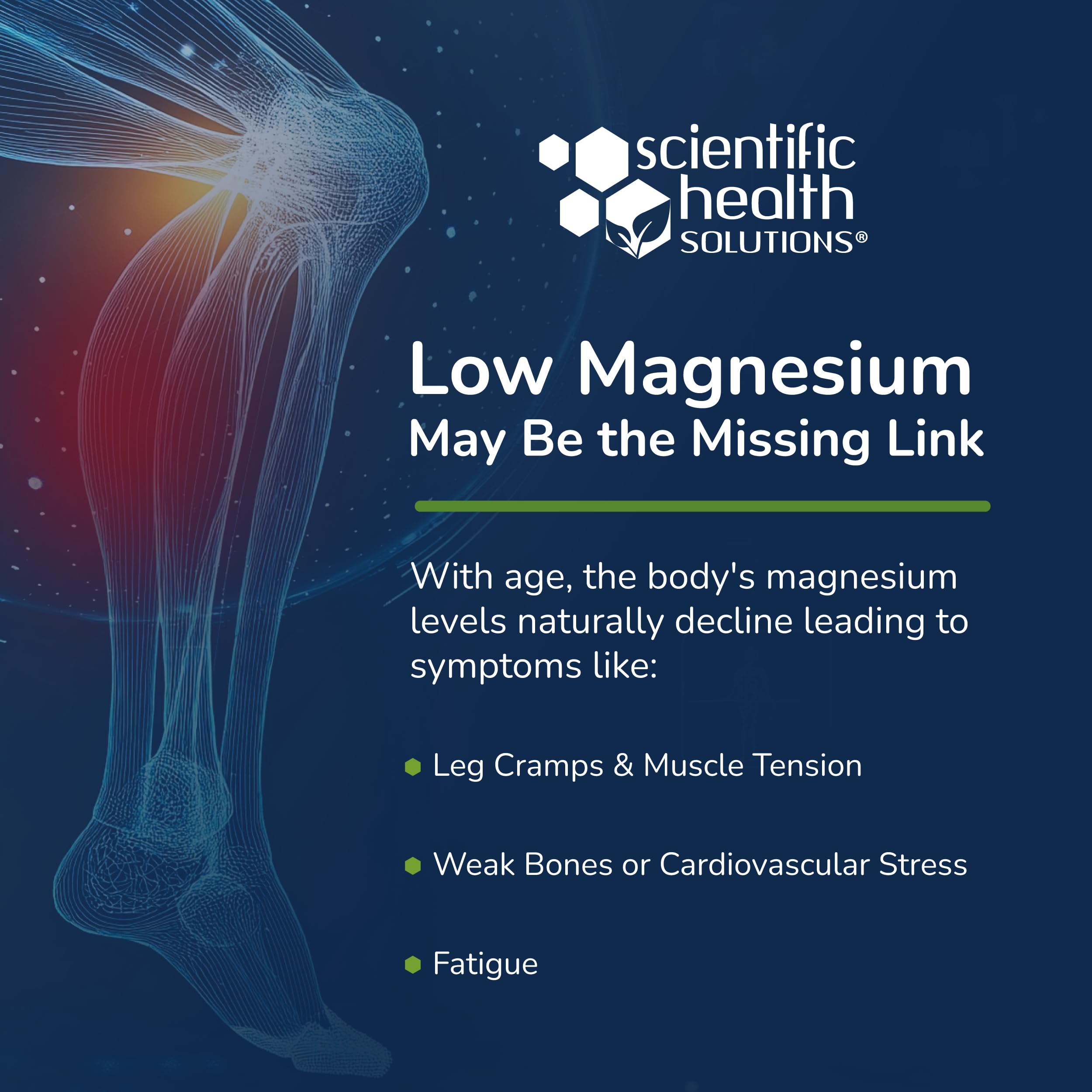 Scientific Health Solutions Magnesium Glycinate 150 mg – High‑Absorption Magnesium for Heart, Bone & Muscle Health – Supports Leg Cramps & Cardiovascular Function – Gentle on Stomach, Vegan, 60 Count Scientific Health Solutions uk supplements