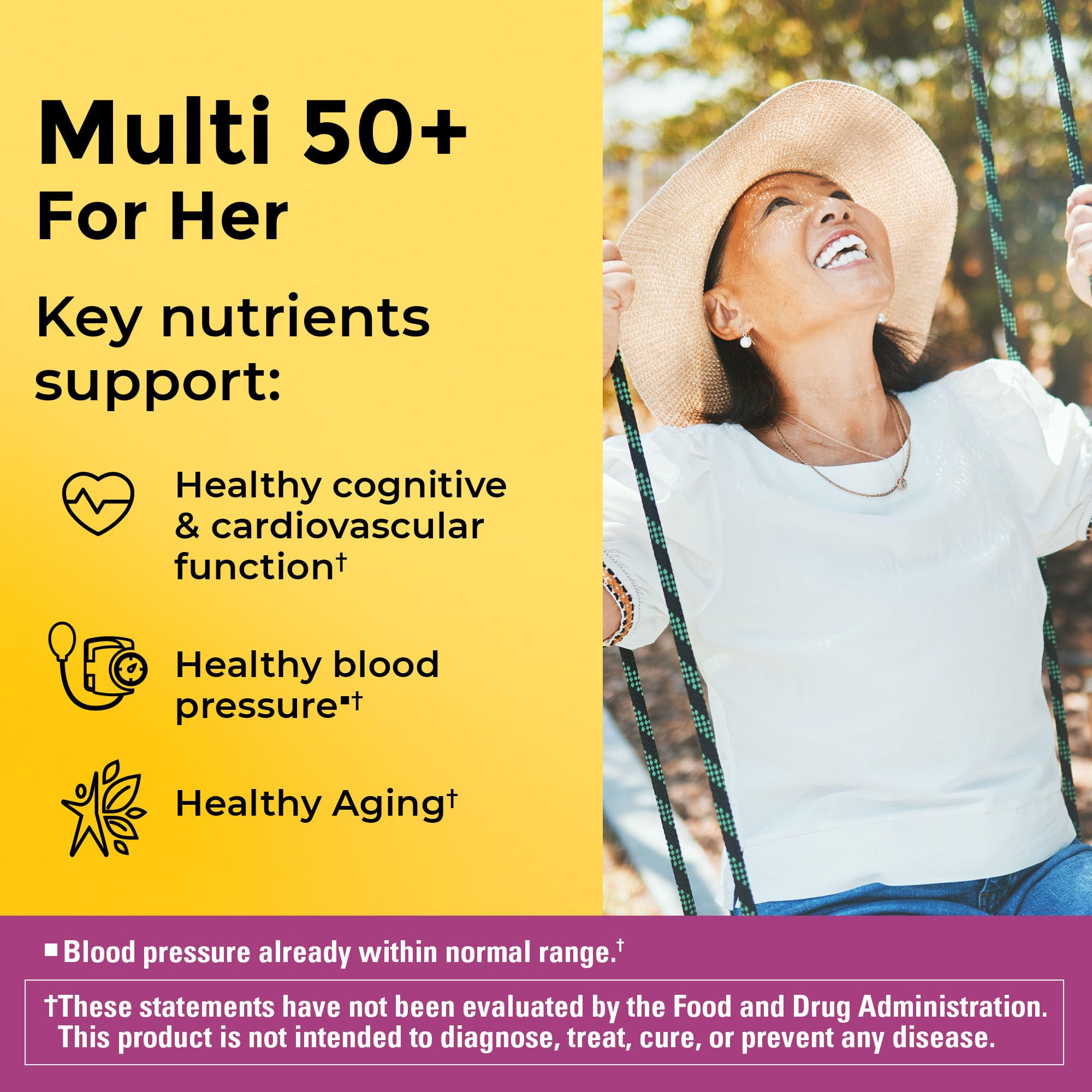 Nature Made Multivitamin For Women 50+ No Iron, Multivitamins for Women 50 Plus, Daily Nutritional Support, Nature Made Multi Vitamins, 90 Tablets, 90 Day Supply Nature Made uk supplements