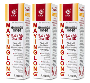 Mayinglong Musk Hemorrhoidal Ointment, Helps Relieve Itching, Burning, or Discomfort Fast (3 Pack) Mayinglong uk supplements