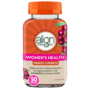 Align Digestive Health Prebiotic + Probiotic Supplement Gummies in Natural Fruit Flavors Align uk supplements