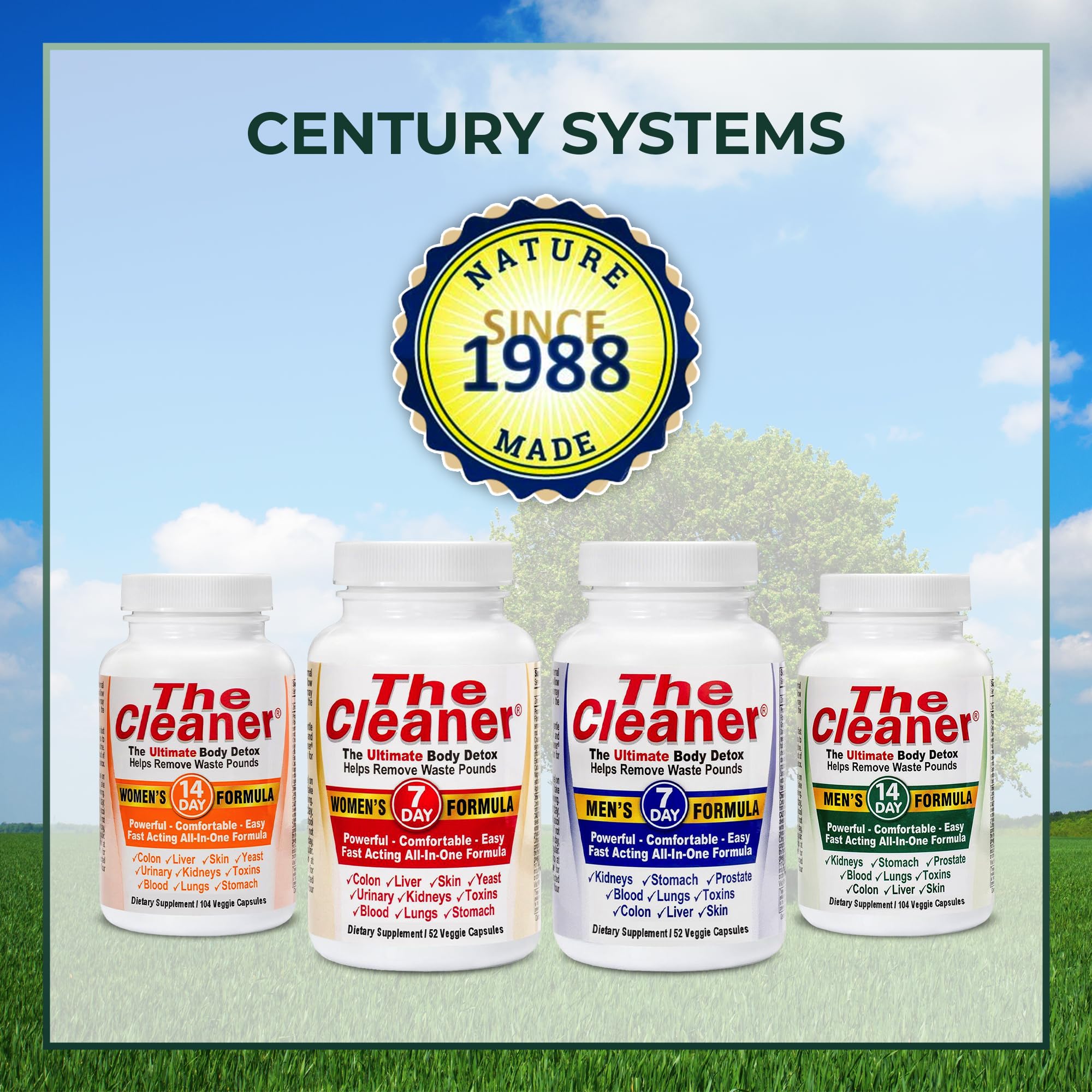 Century Systems The Cleaner Detox, Powerful 7-Day Complete Internal Cleansing Formula Century Systems uk supplements