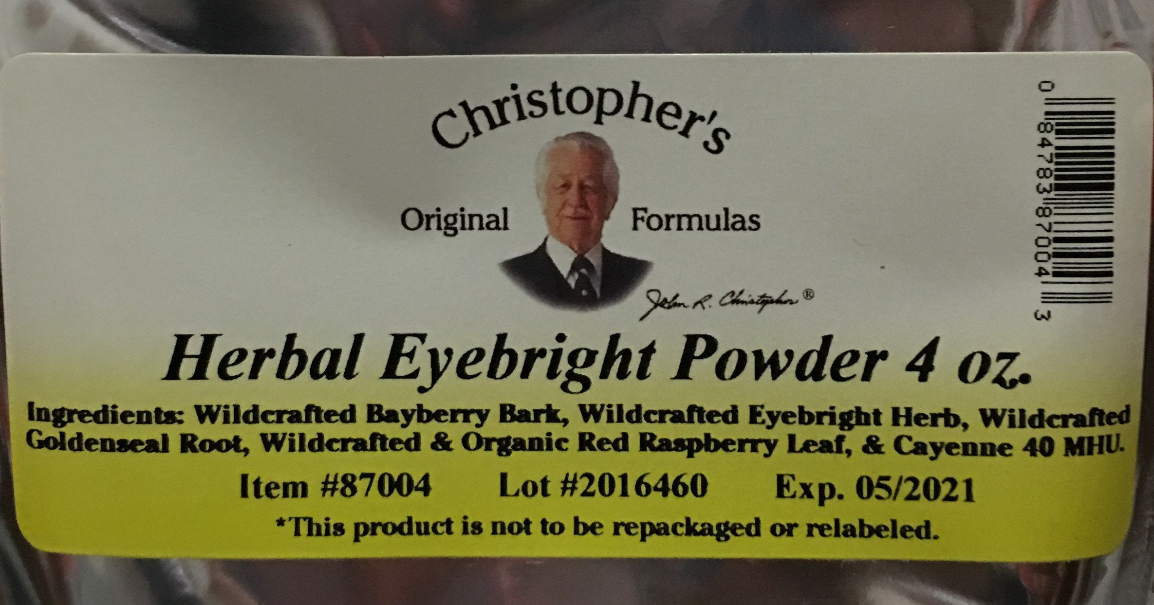 Christophers Original Formulas Herbal Eyebright Powder 4 OZ Christopher's Original Formulas uk supplements