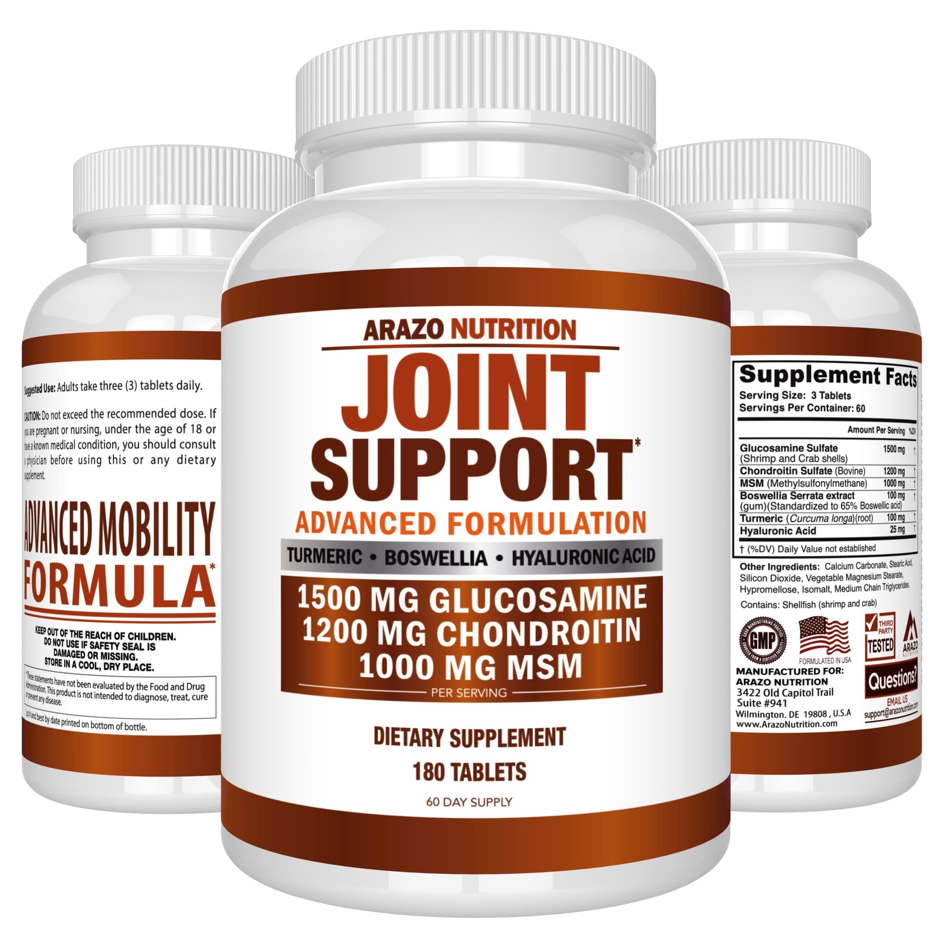 Glucosamine Chondroitin Turmeric Msm Boswellia - Joint Support Supplement for Relief My Store uk supplements