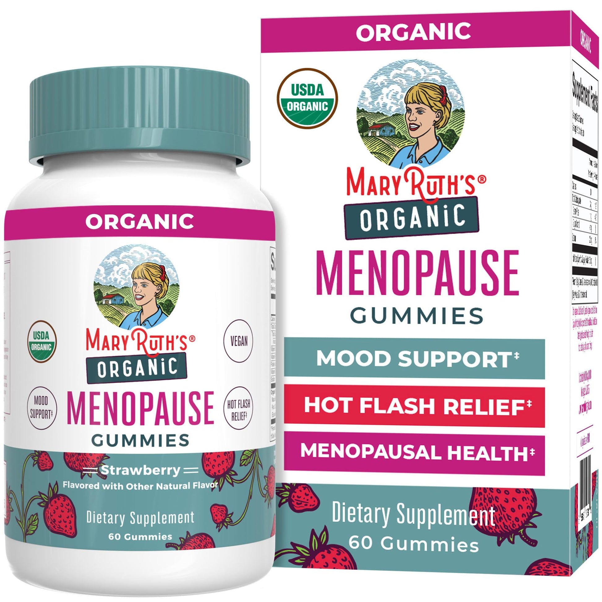Organic Menopause Gummies by MaryRuth's | Menopause Supplements for Women | Mood Support | Hot Flash Relief | Maca Root | Black Cohosh | USDA Organic | Non-GMO | Vegan | 30 Servings MARYRUTH'S uk supplements