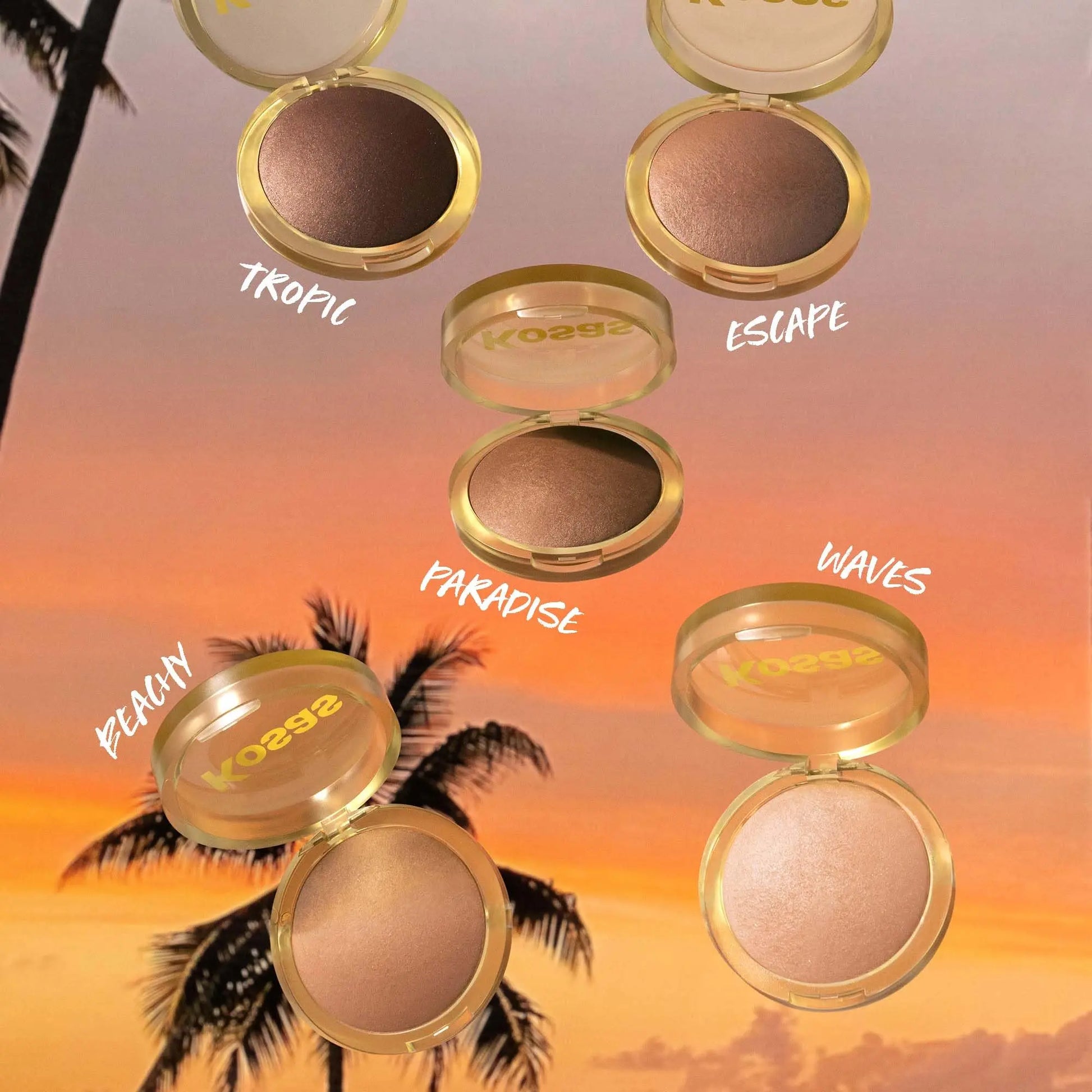 Kosas Sun Show Glowy Warmth Baked Bronzer - Contouring Powder for Cheekbones, Nose & Jawline - Enriched with Concentrated Fatty Acids - Talc-Free, Vegan & Hypoallergenic - Waves Kosas uk supplements