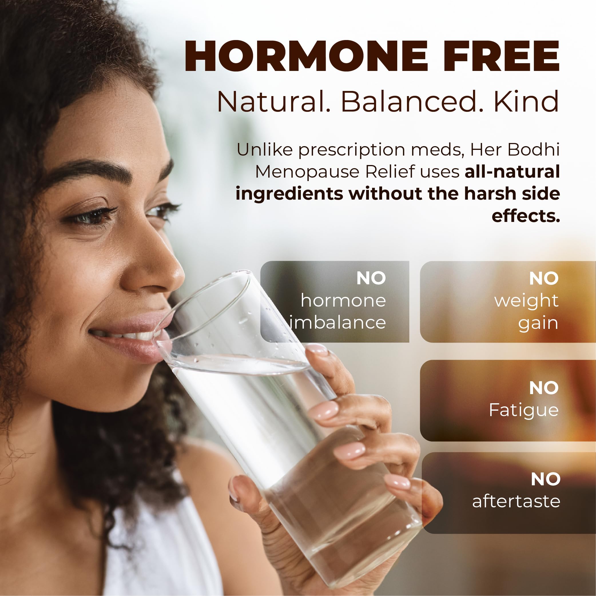 Her Bodhi Meno- Menopause Hormonal Balance for Women, Estrogen Soy Isoflavones Menopause Supplement for Women | with Ashwagandha & Black Cohosh | Hot Flashes Menopause Relief (60 Capsules) Her Bodhi uk supplements