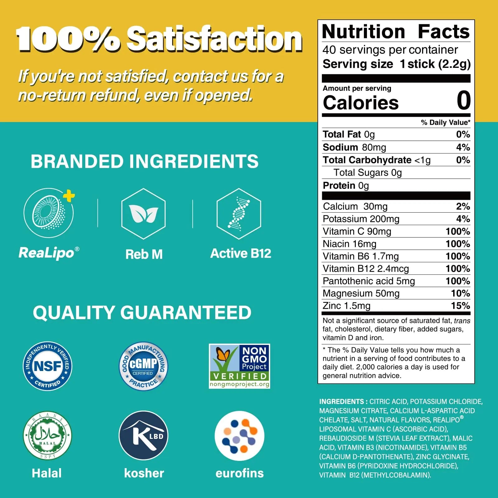 ZestLytes 40 Sticks Low Sodium Sugar Free & 0 Calorie Electrolyte Hydration Packets, Lightly Sweet Electrolyte Powder Drink Mix, Liquid Daily IV Flavors | Lemon Orange Peach Grapefruit ZestLytes uk supplements