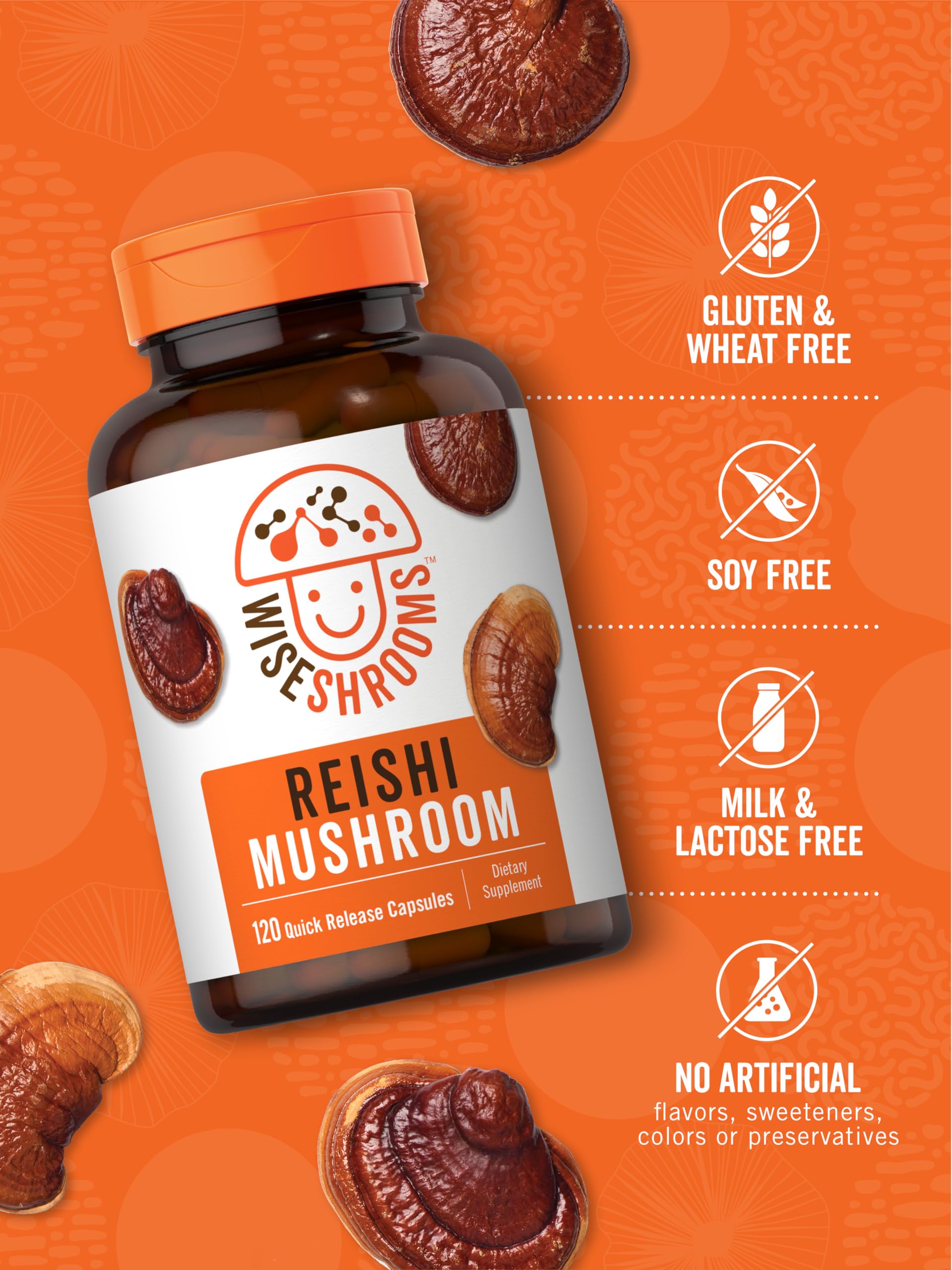 Carlyle Reishi Mushroom Capsules 5000 mg |120 Count | Non-GMO and Gluten Free Extract Carlyle uk supplements