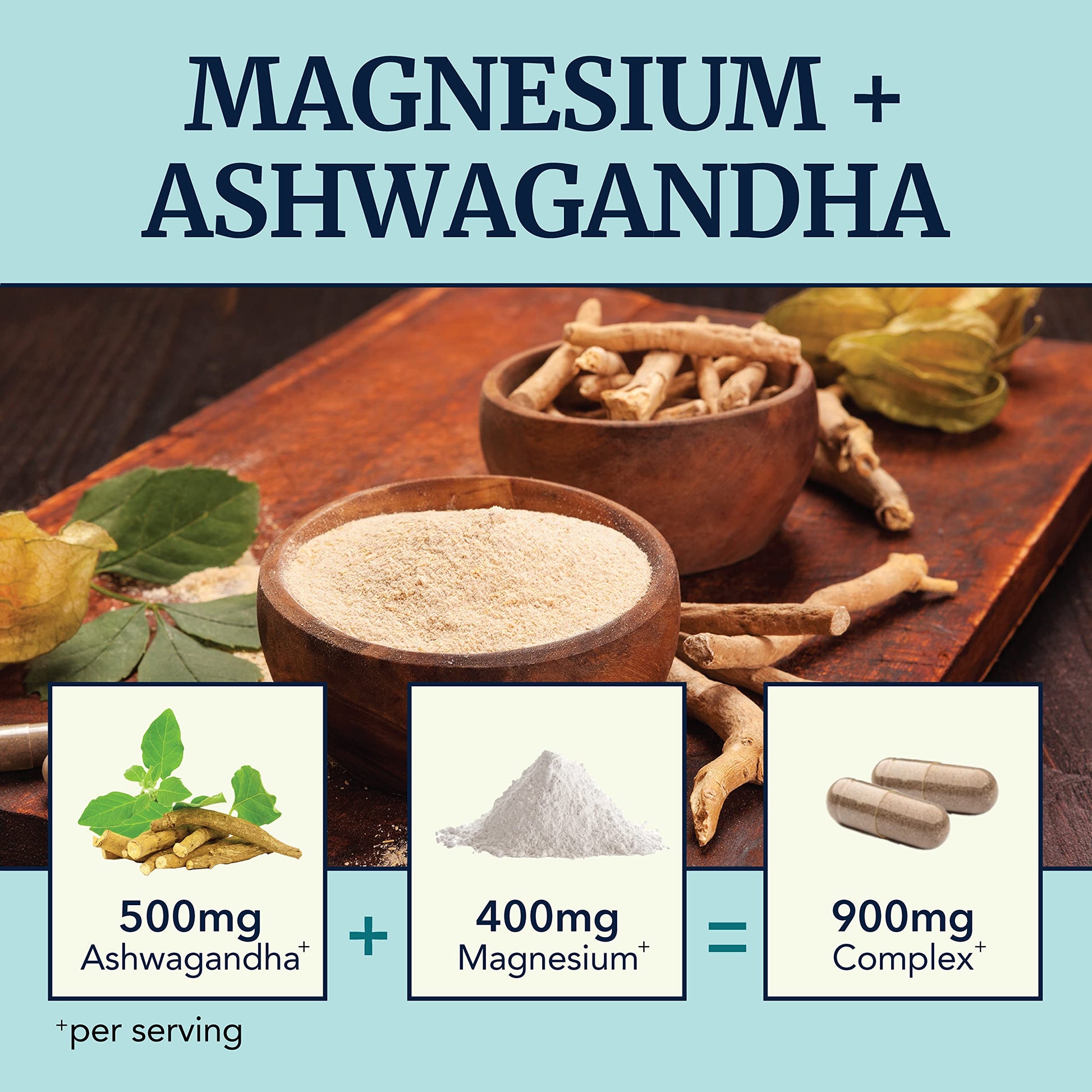 Magnesium Ashwagandha | Calming Magnesium Supplement for Adults | Relax, Rest Nobi Nutrition uk supplements