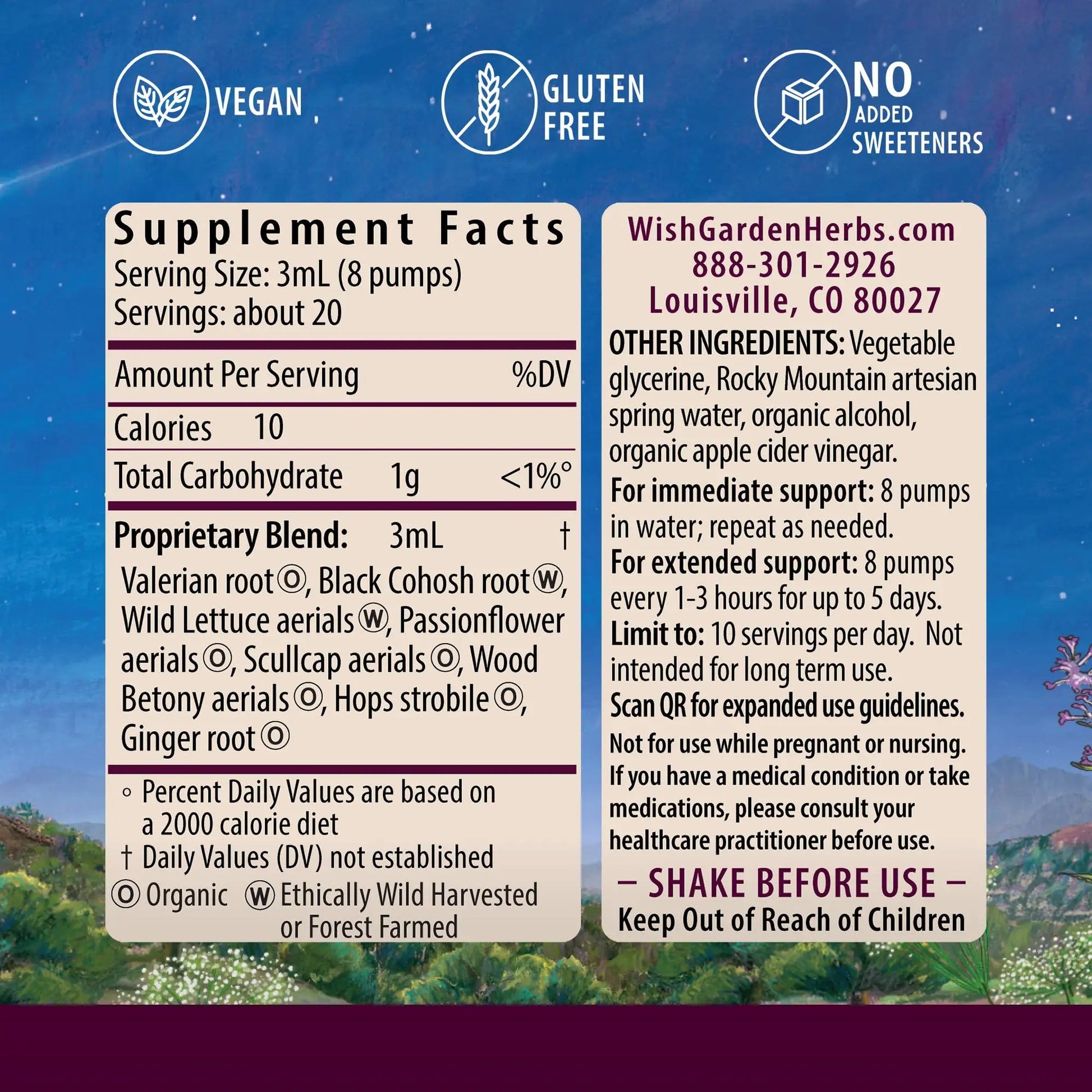 WishGarden Herbs Serious Relaxer, Liquid Herbal Muscle Relaxant with Wild Lettuce & Valerian Root, Eases Neck & Shoulder Tension, Tense Muscles, Muscle Spasms & Restless Legs, Non-GMO, Vegan, 4oz WishGarden uk supplements