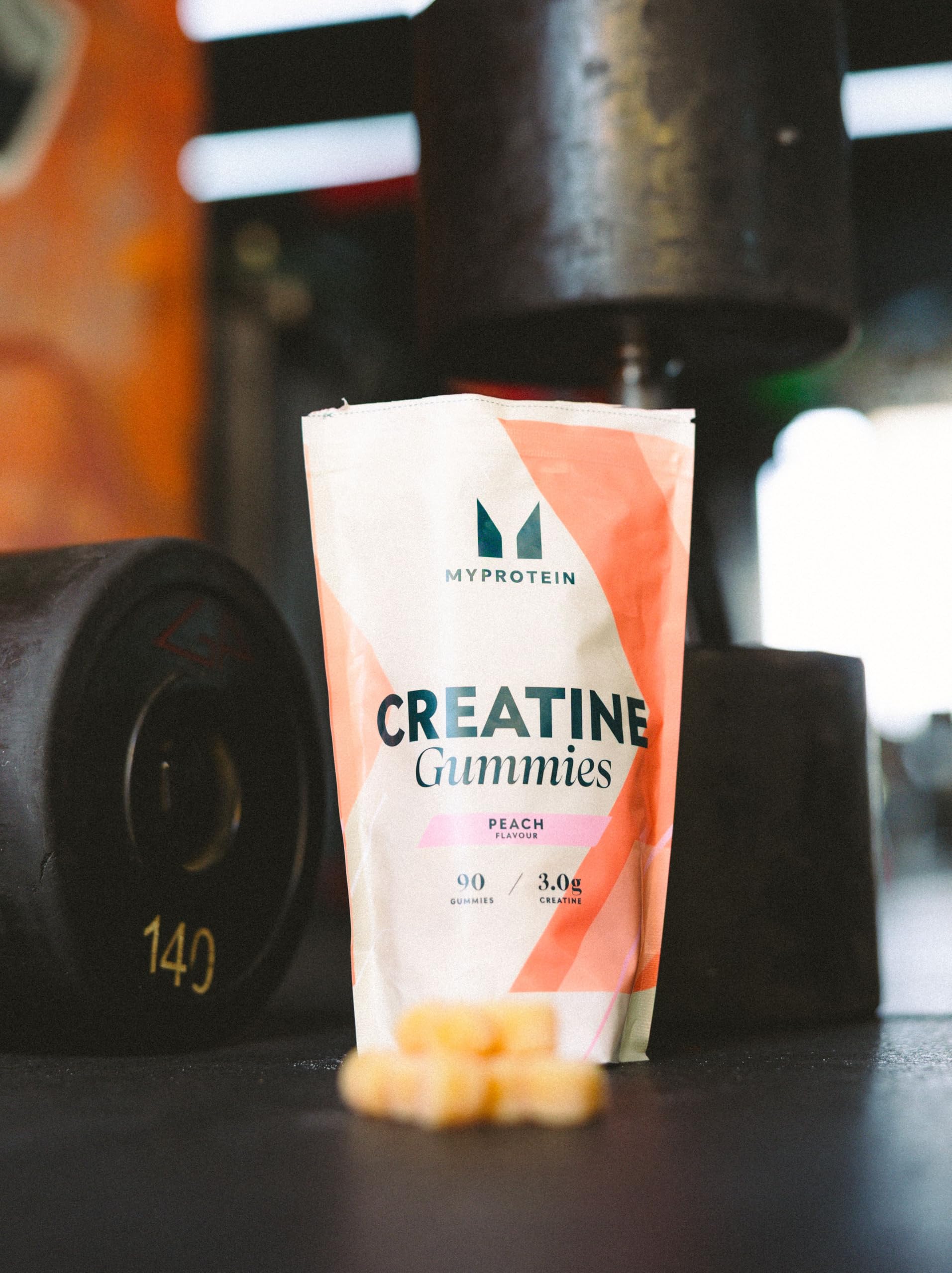 Myprotein Creatine Gummies, 5g Creatine Monohydrate per Serving, Peach, 90 Count, 18 Servings, Chewable Post/Pre Workout Strength & Recovery Sports Nutrition Supplement, Vegan, Non-GMO Myprotein uk supplements