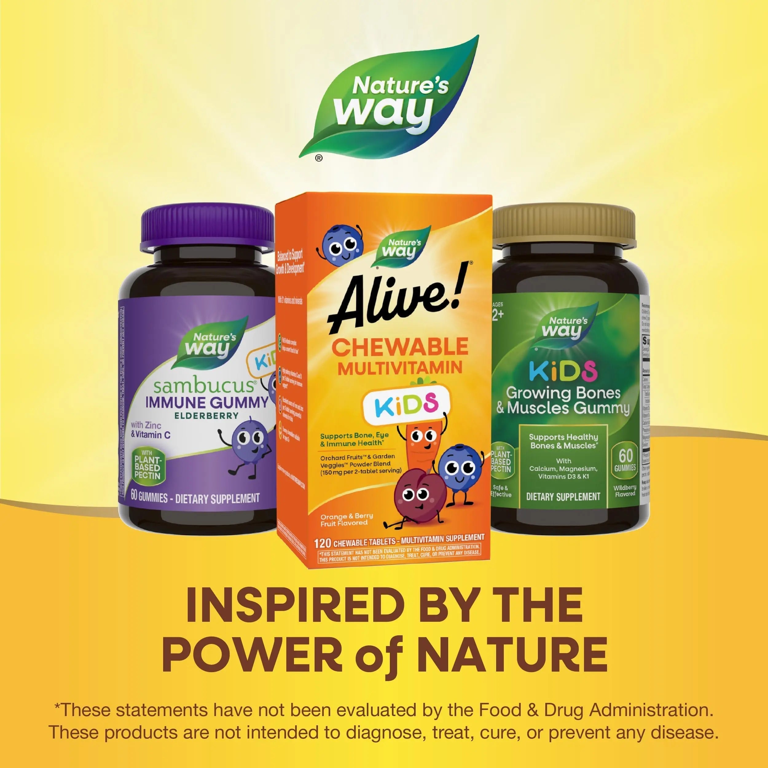 Alive! Children's Multi-Vitamin Chewable - 120 Chewable Tablets by Nature's Way Nature's Way uk supplements